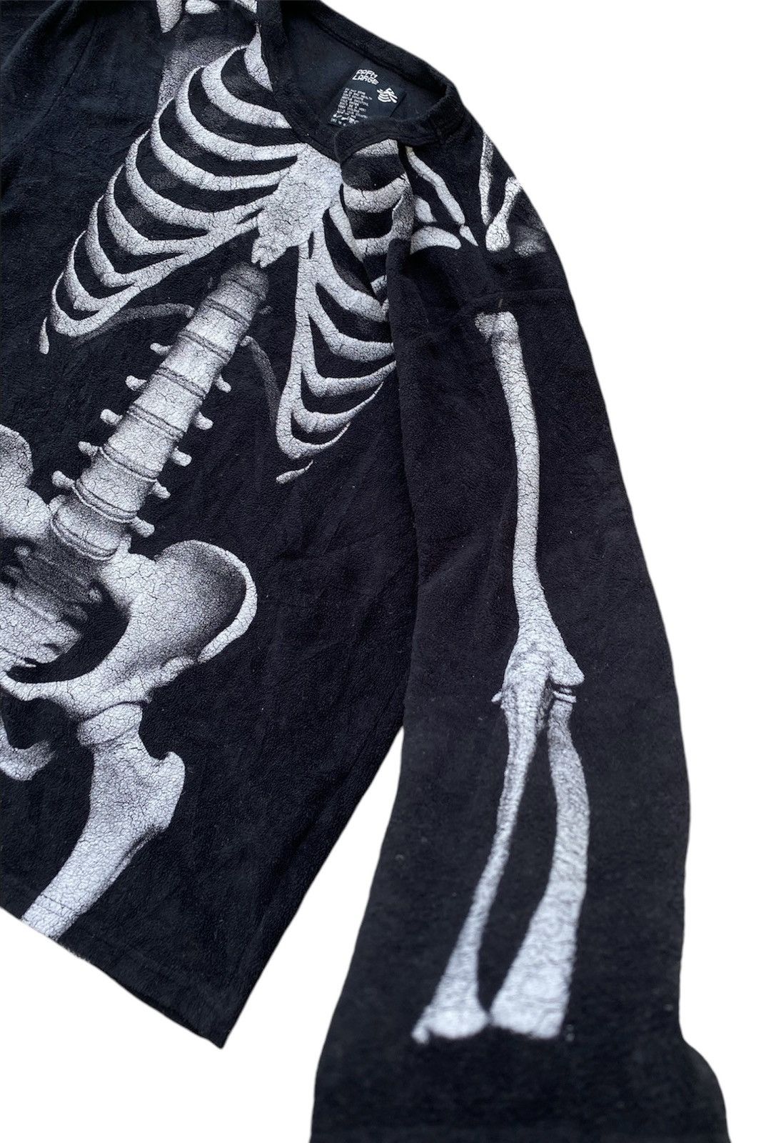 Japanese Brand PPFM Skeleton Fleece L.Sleeve Rare Design Size US L / EU 52-54 / 3 - 5 Thumbnail