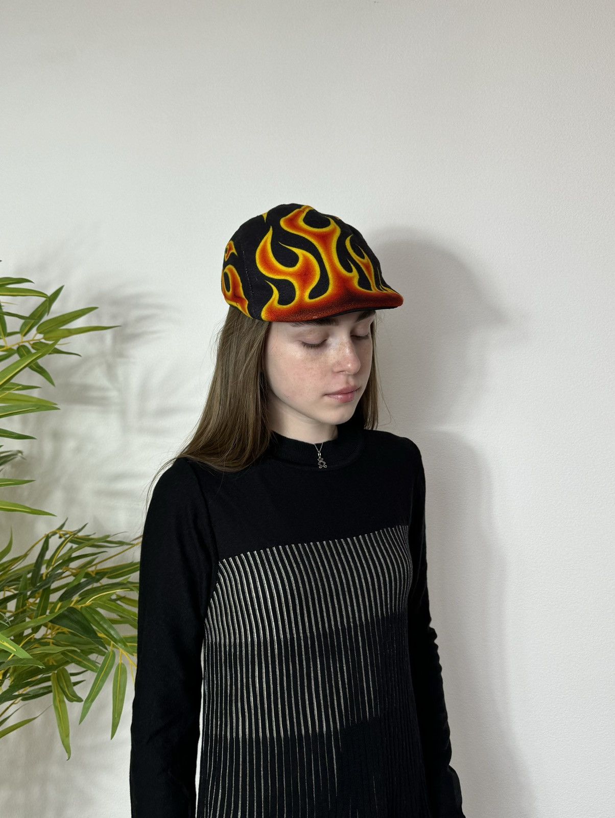 Vintage VINTAGE FLAME FIRE HAT CAP Size ONE SIZE - 9 Thumbnail