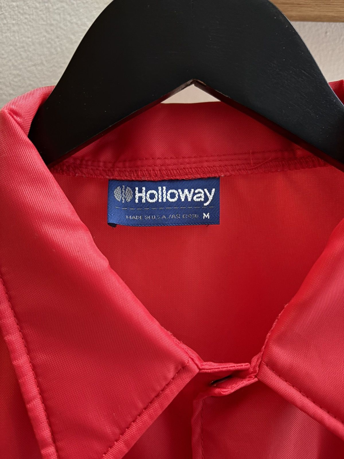 Holloway Holloway VTG 80s red Big Jon Fishing button-up windbreaker Size US L / EU 52-54 / 3 - 4 Thumbnail