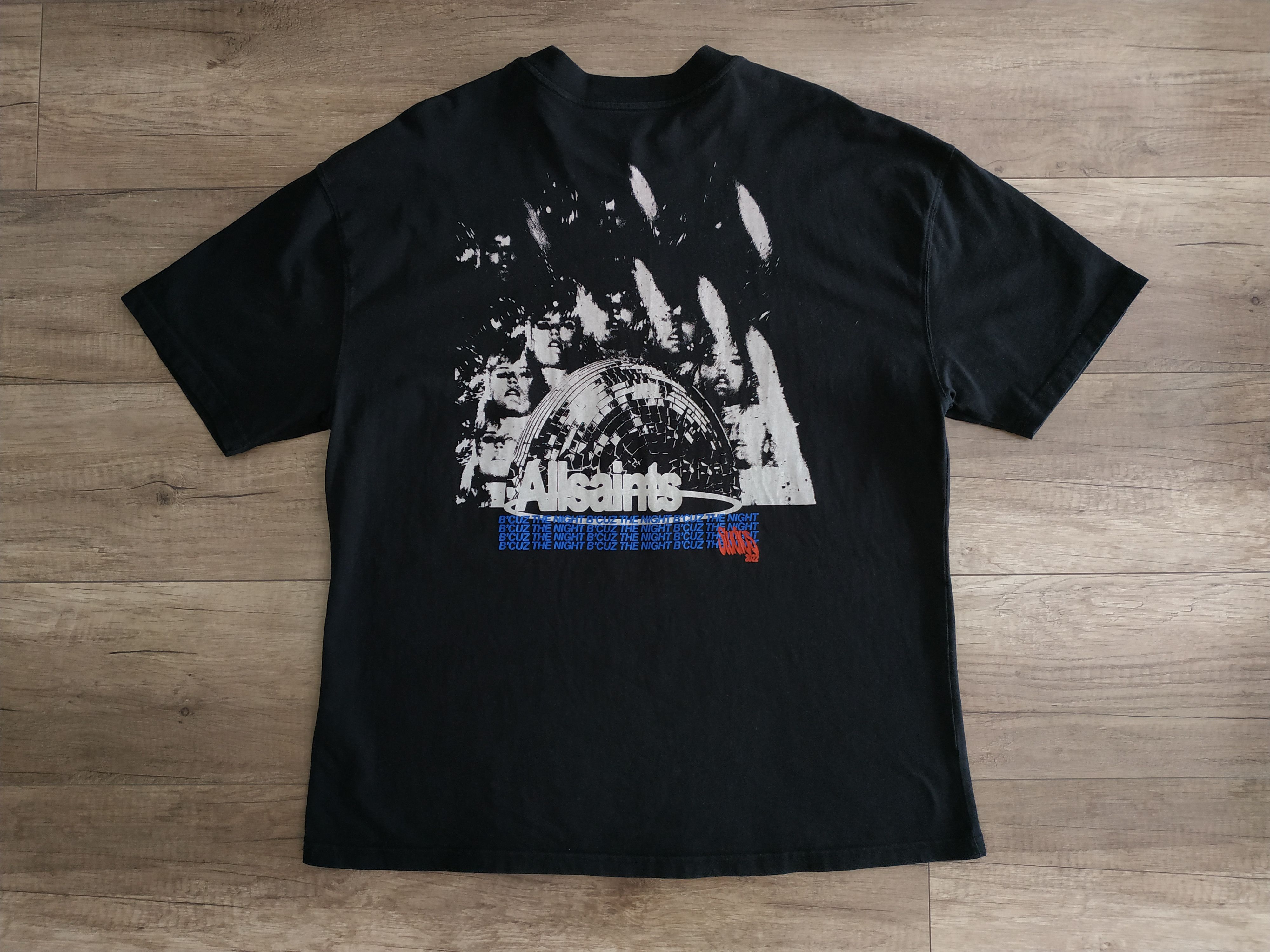 Allsaints × Designer AllSaints Men's Oversize 90's Disco T-shirt, s. LARGE/ XL Size US L / EU 52-54 / 3 - 2 Thumbnail