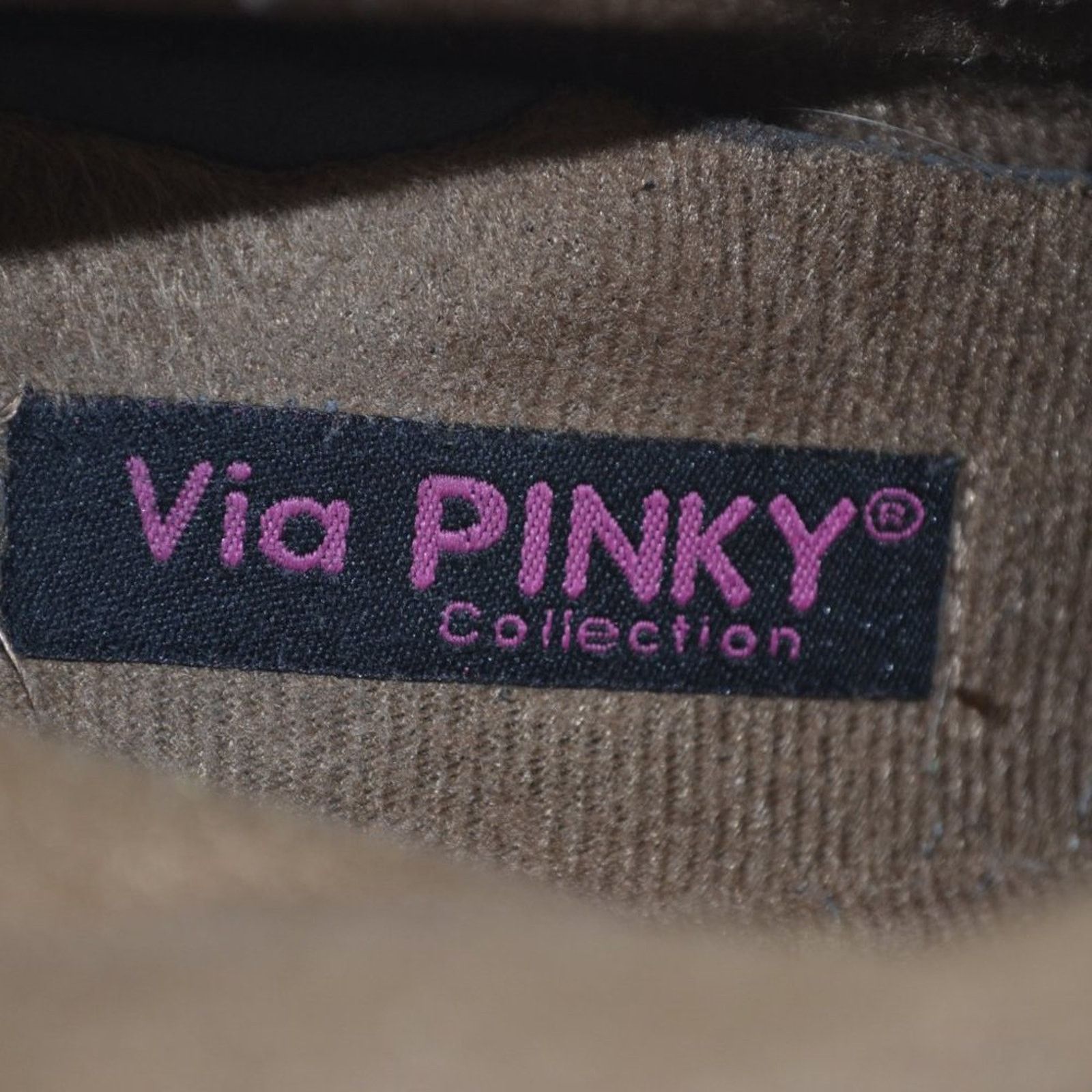 Other Via Pinky Collection women's Brown Faux Leather Bootie 7.5 Size US 7.5 / IT 37.5 - 13 Thumbnail