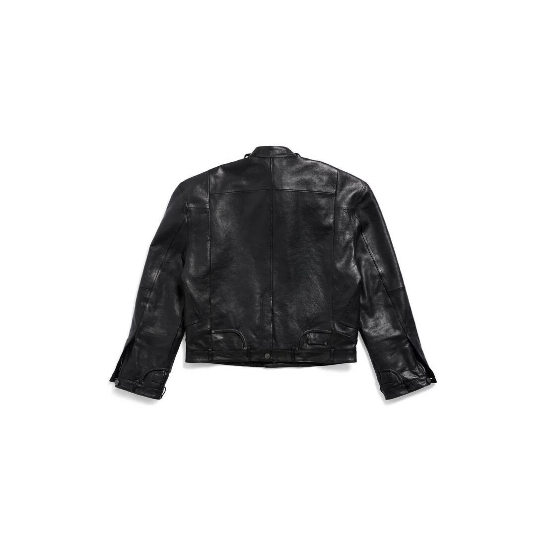 Balenciaga o1bcso1str1025 Deconstructed Zip-Up Jacket in Black Size US XXL / EU 58 / 5 - 2 Thumbnail