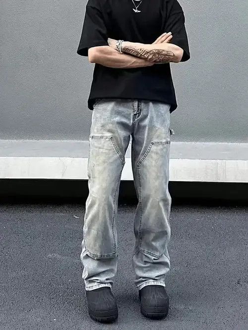 Japanese Brand Blue carpenter fade pants Size US 34 / EU 50 - 4 Thumbnail