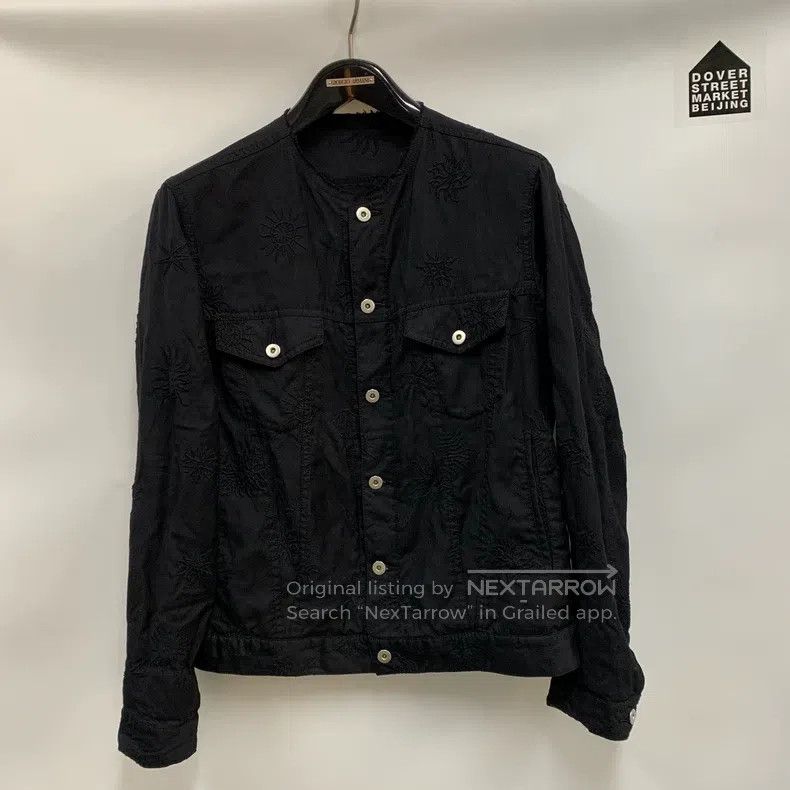 Comme des Garcons Comme Des Garcons Collarless wool embroidery coat Size XL / US 12-14 / IT 48-50 - 1 Thumbnail