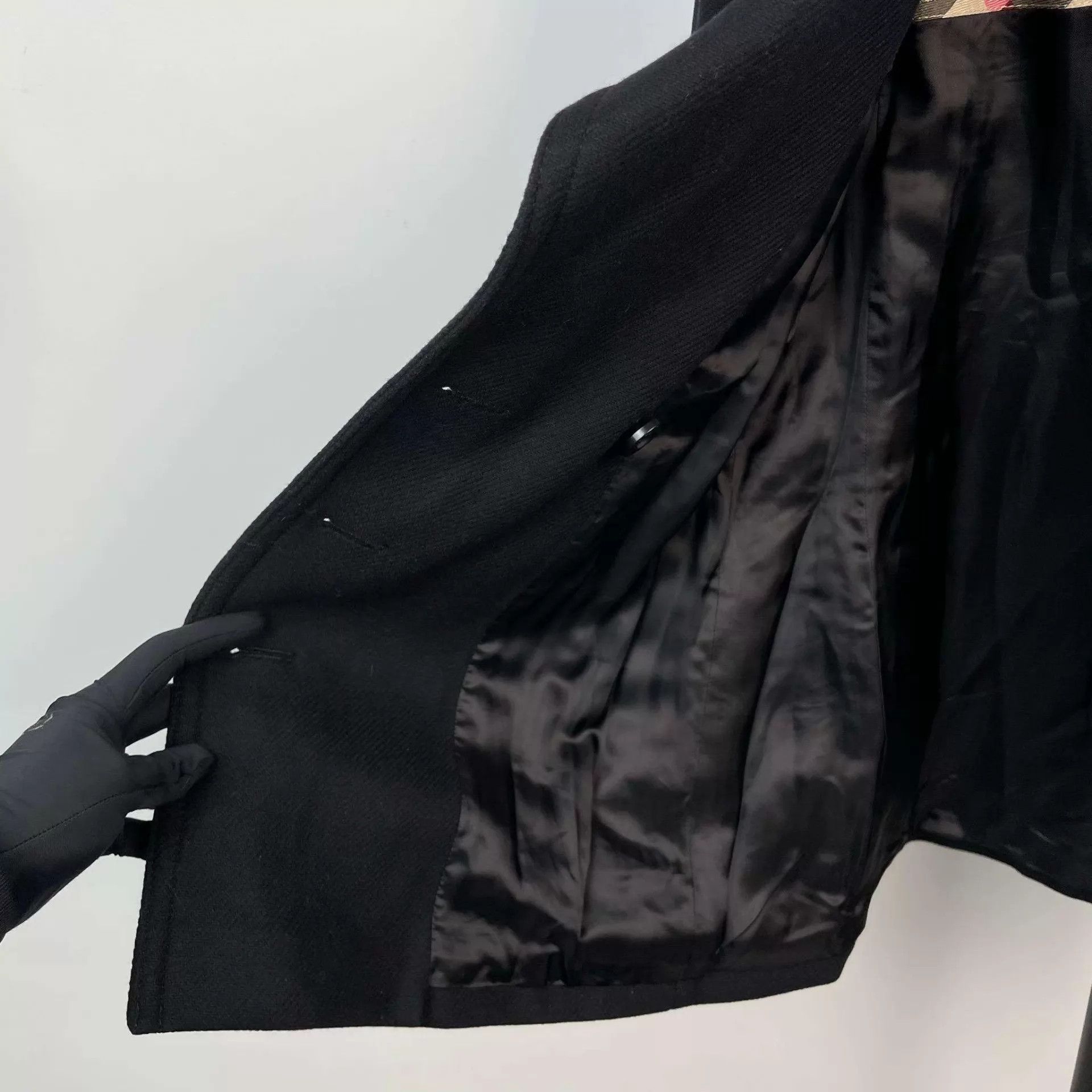 Burberry Burberry 6 Black Wool Coat Size XS / US 0-2 / IT 36-38 - 9 Thumbnail
