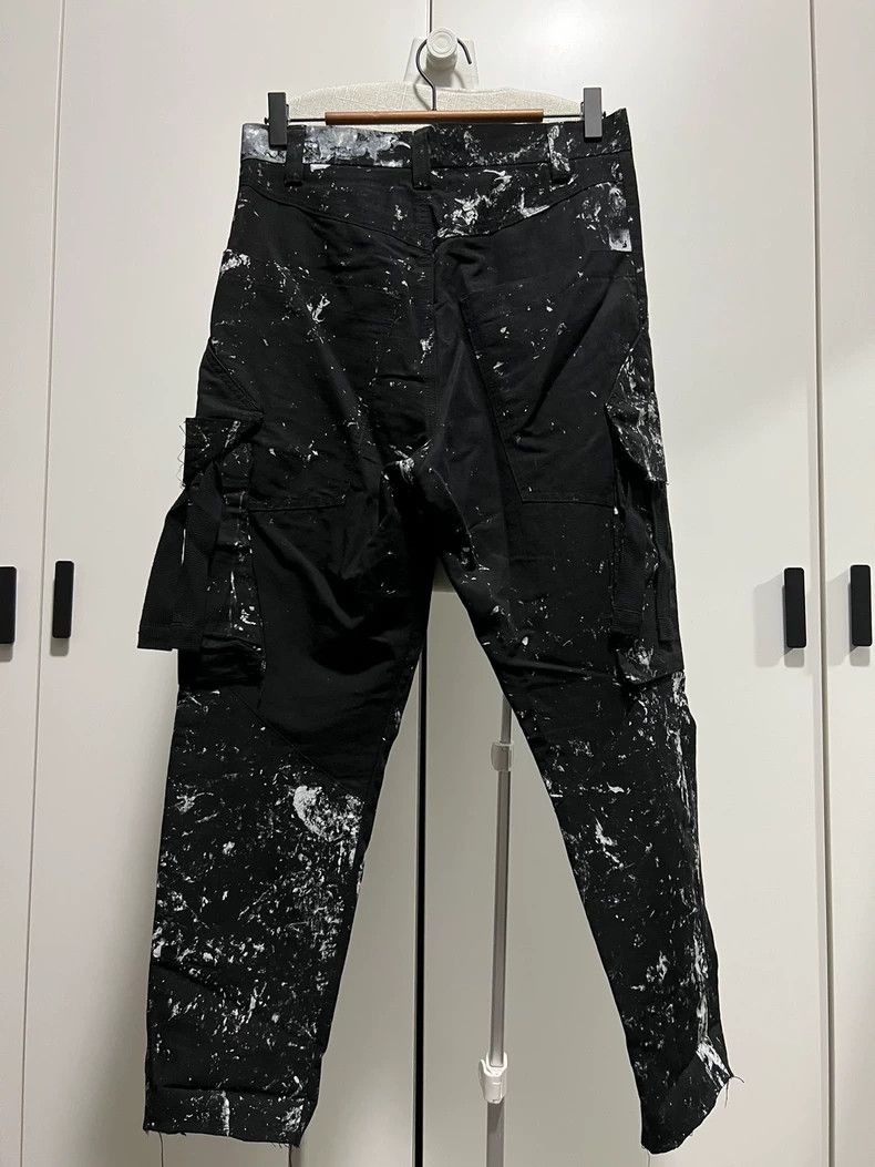Song For The Mute Song For The Mute Ink-splashed workwear cropped pants Size US 30 / EU 46 - 2 Thumbnail