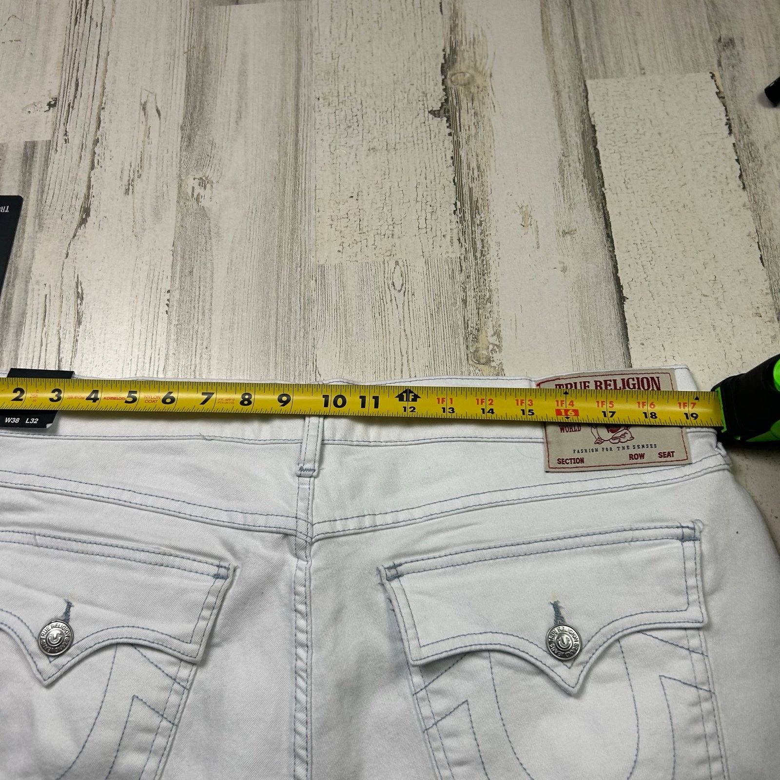 True Religion True Religion Geno Relaxed Slim Flap Jeans White Size US 38 / EU 54 - 11 Thumbnail