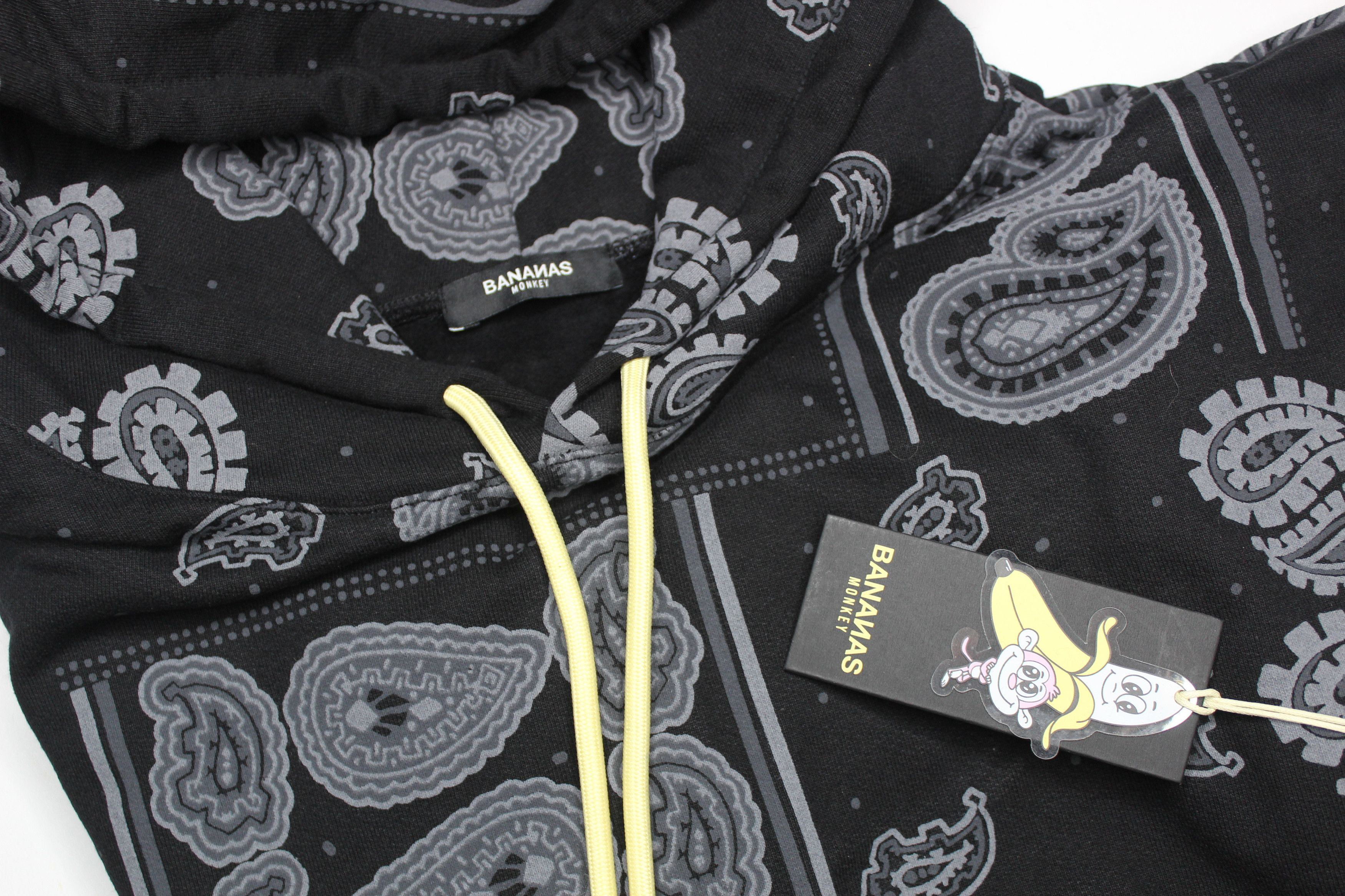 Other Bananas Monkey Black Paisley Hoodie Size US XXL / EU 58 / 5 - 3 Thumbnail