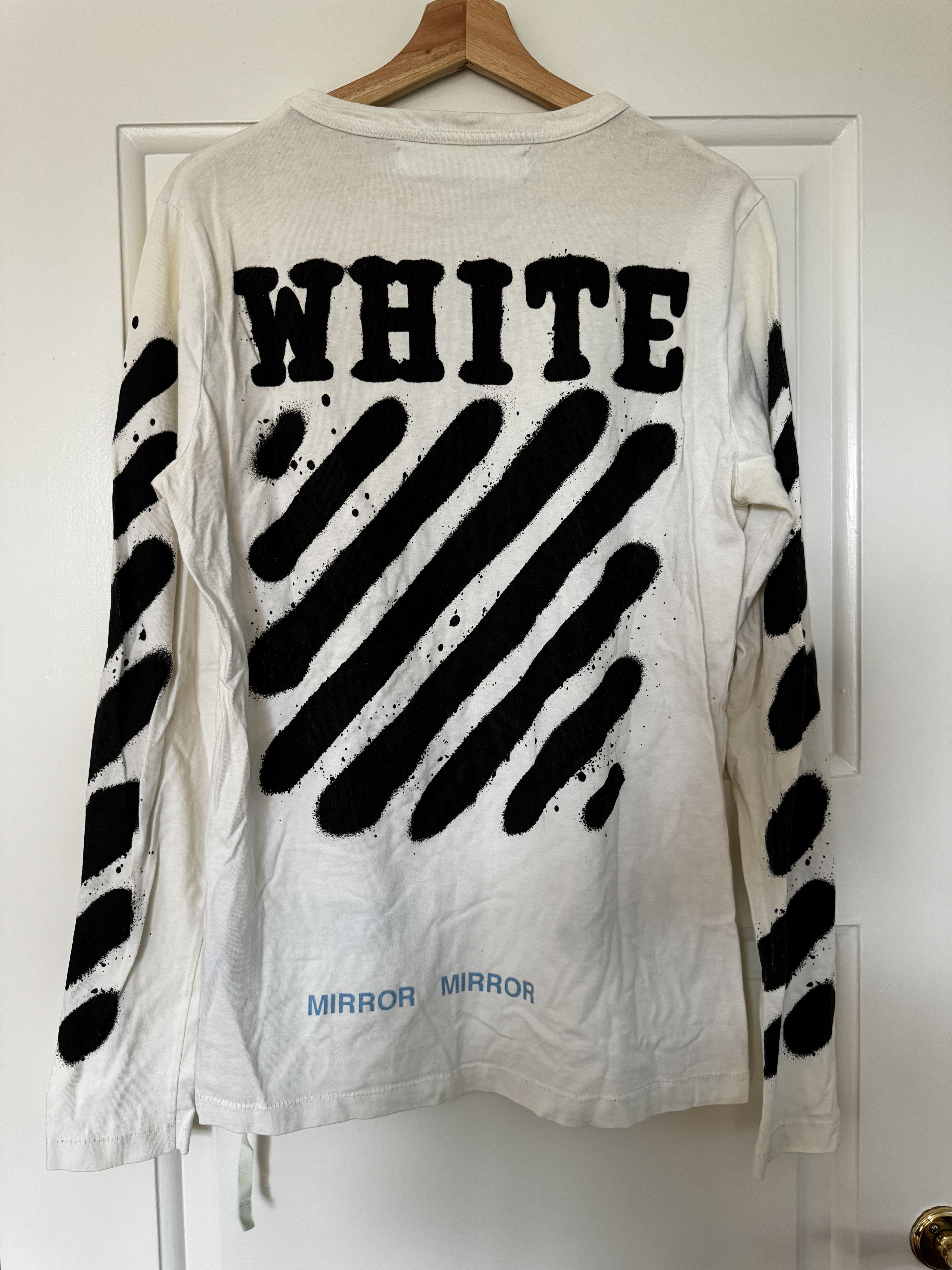 Off-White Off-White spray paint longsleeve tee Size US S / EU 44-46 / 1 - 1 Thumbnail