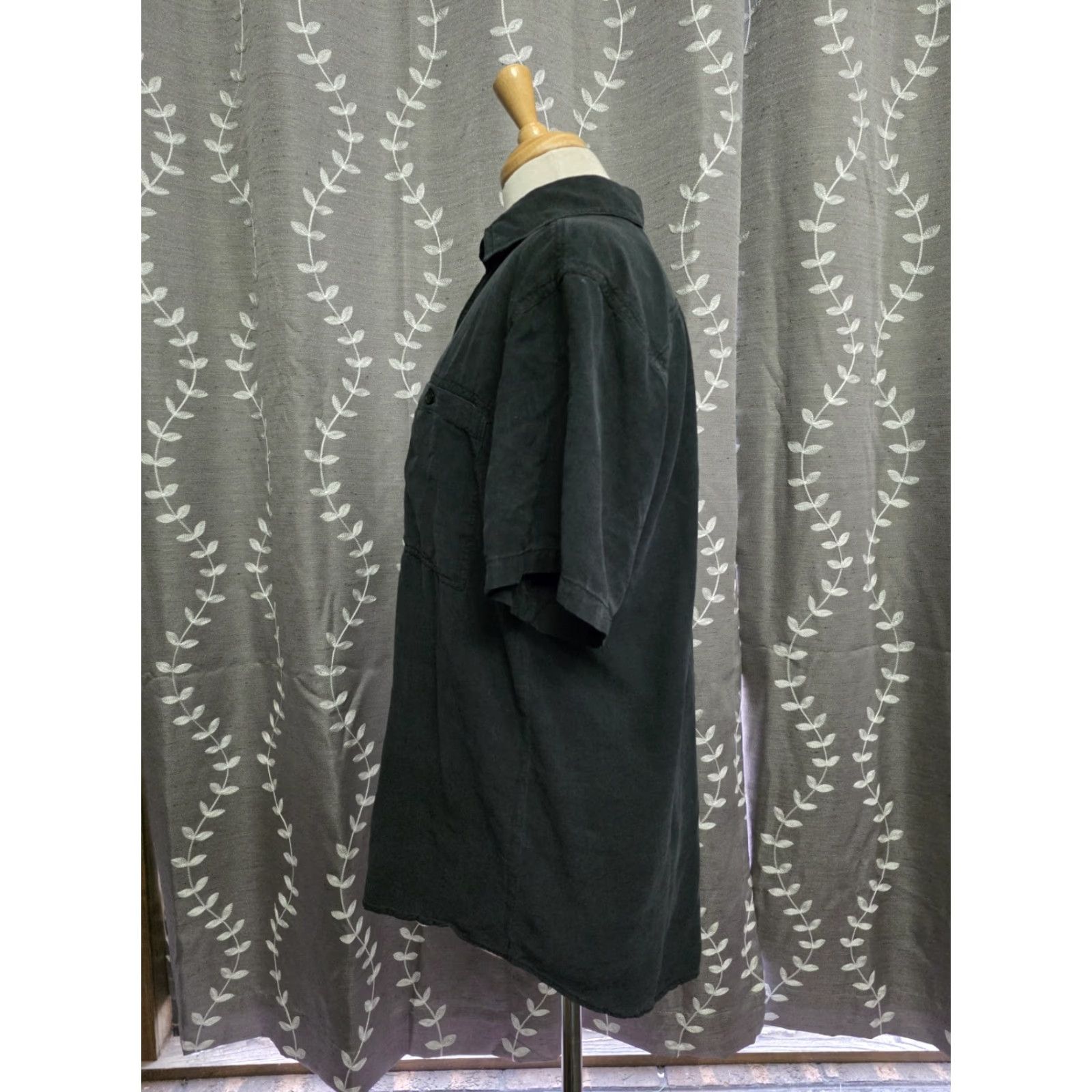 Vintage VINTAGE Get Dressed Los Angeles Black 100% Silk Button Up Shirt Women's Small Size S / US 4 / IT 40 - 2 Thumbnail
