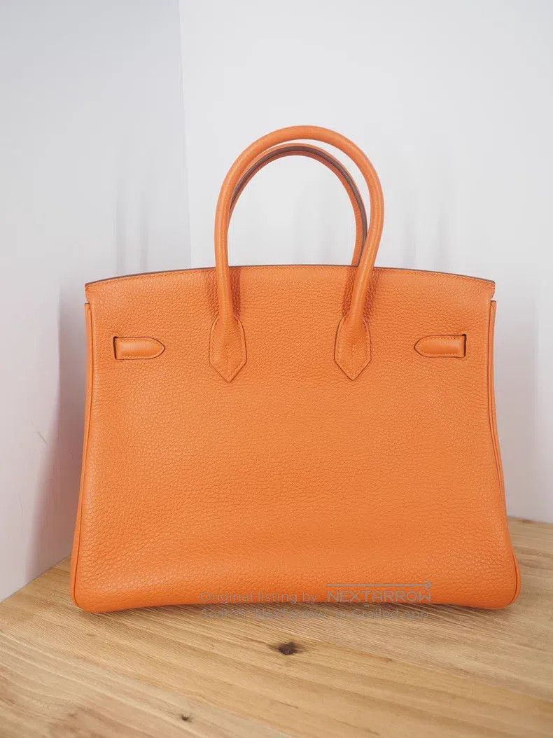 Hermes Hermes Orange gold button frame O engraving Size ONE SIZE - 2 Thumbnail