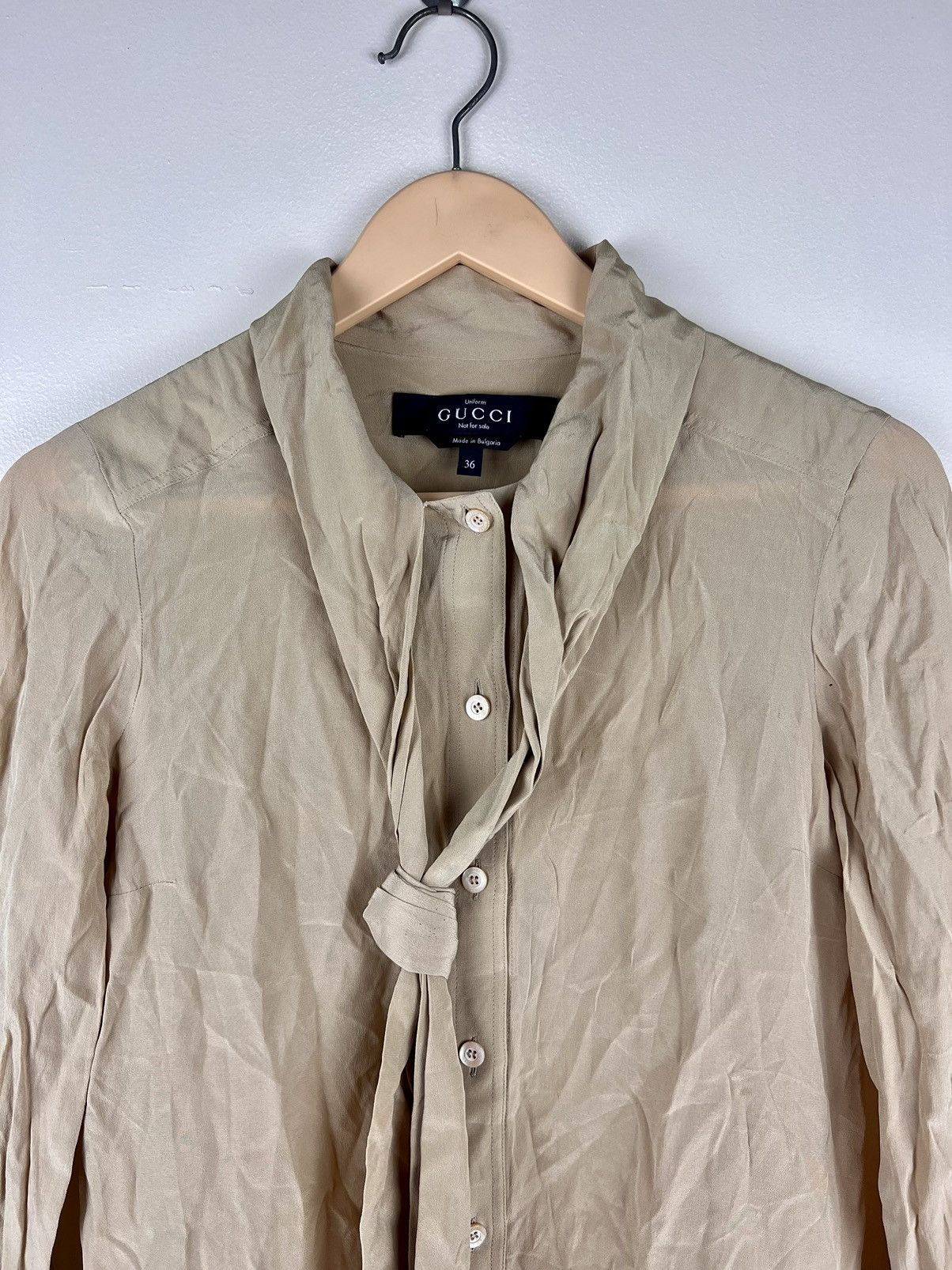 Gucci GUCCI 2013 UNIFORM SILK LONGSLEEVE Size L / US 10 / IT 46 - 2 Thumbnail