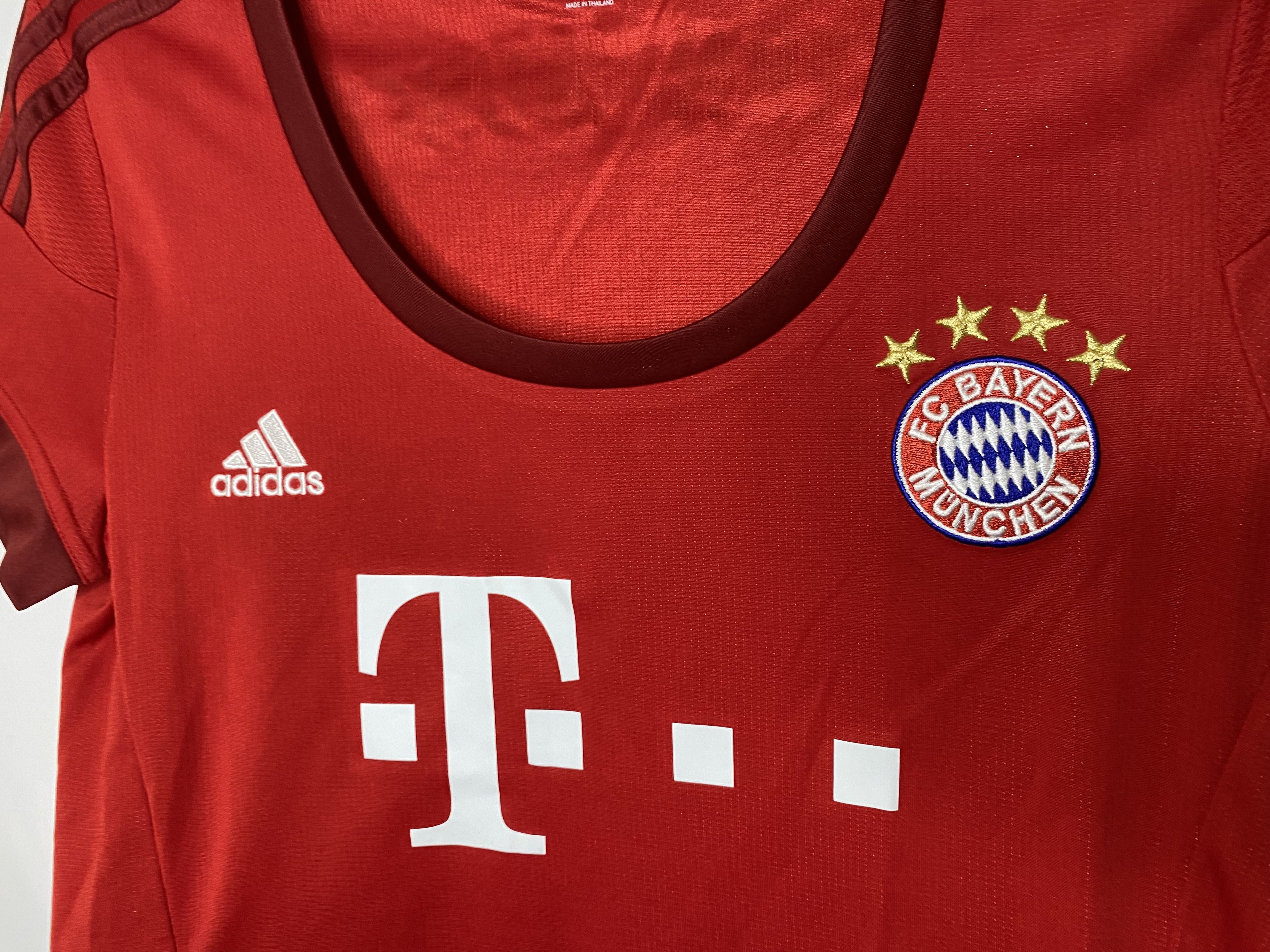 Adidas BAYERN MUNICH 2015 2016 HOME FOOTBALL SHIRT SOCCER JERSEY Size M / US 6-8 / IT 42-44 - 4 Thumbnail