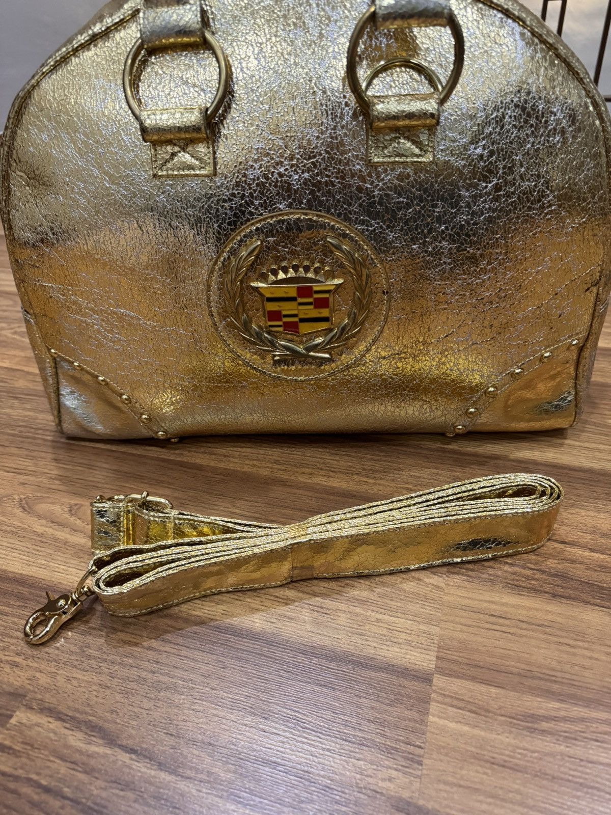 Cadillac VINTAGE FLAKES CRISP GOLD CADILLAC DUFFLE BAG Size ONE SIZE - 6 Thumbnail