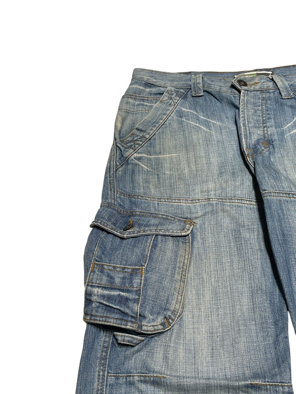 If Six Was Nine × Japanese Brand Rare Design Vintage Brand Chancer Tactical Baggy Jeans 2000s Size US 32 / EU 48 - 5 Thumbnail
