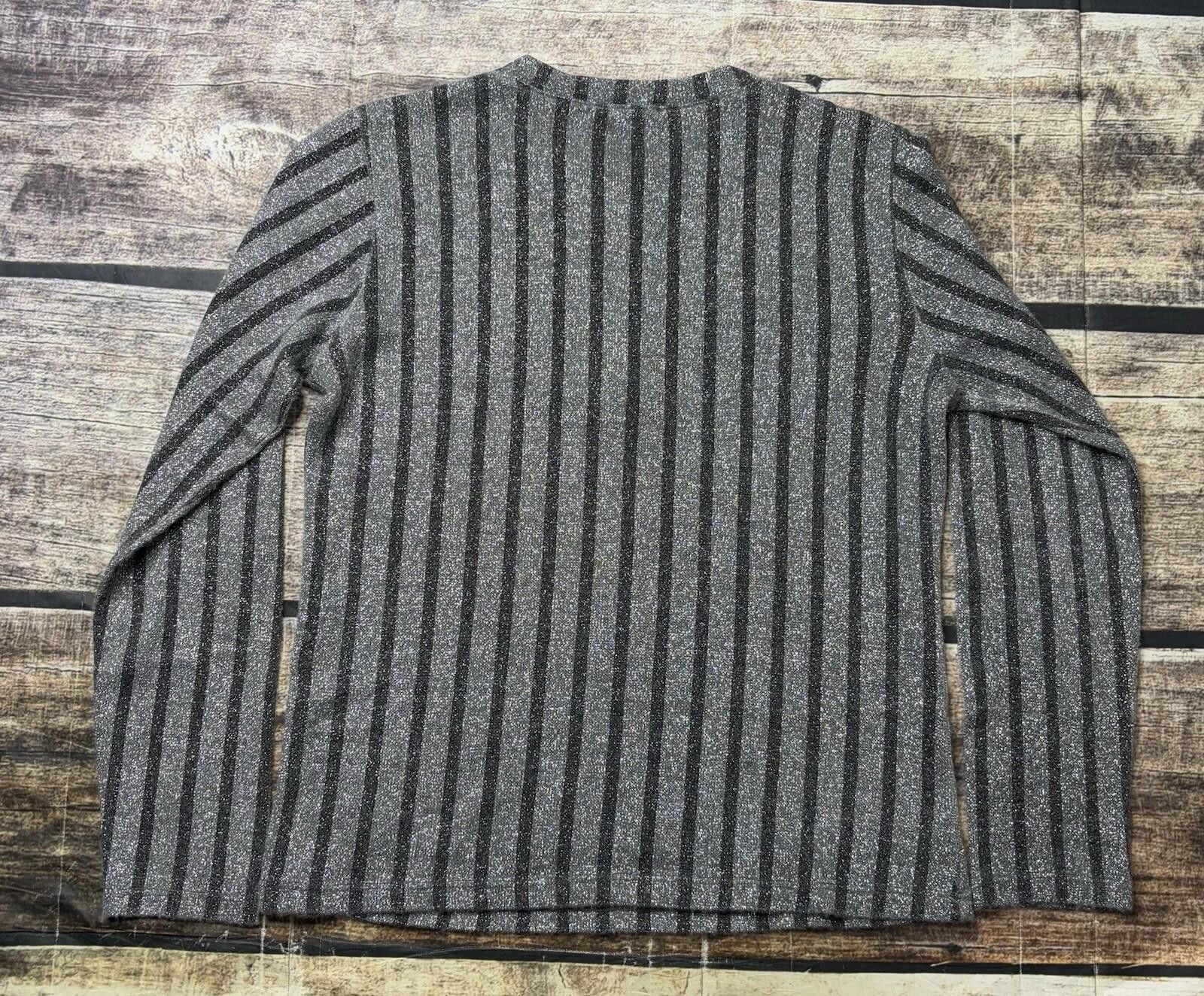 Other VTG Bianconero Top Womens Large Shimmer Made in Italy Henley Size L / US 10 / IT 46 - 3 Thumbnail