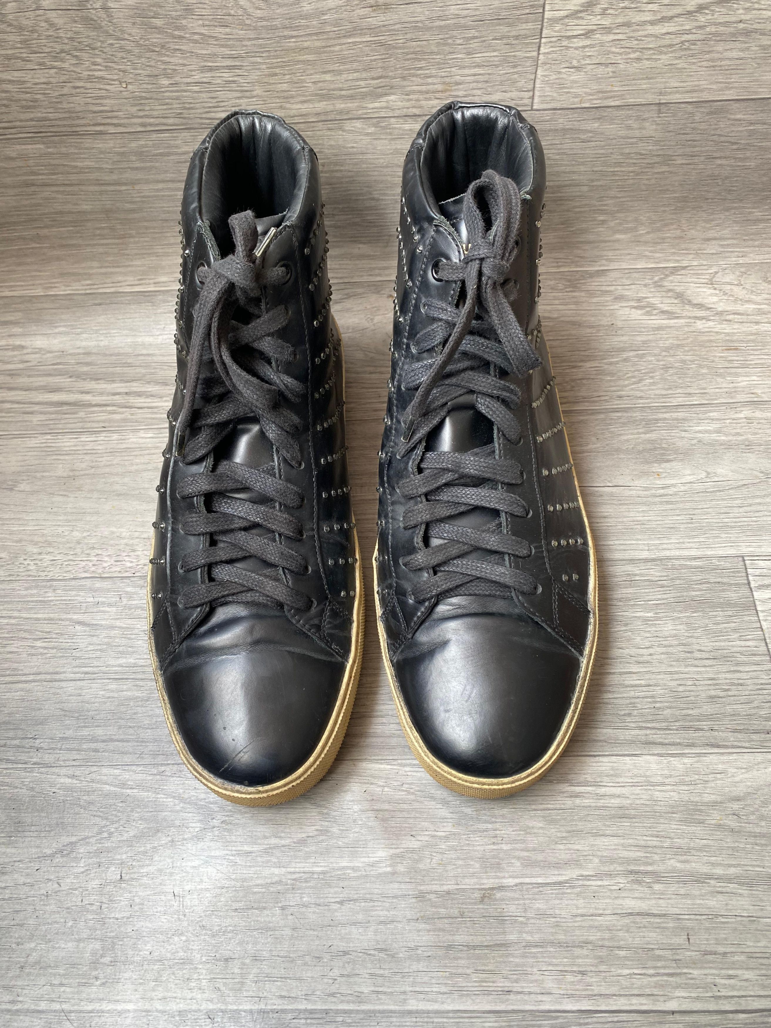 Saint Laurent Paris Saint Laurent Hi-Top Sneakers SL 06 Crystal Studded Size US 9.5 / EU 42-43 - 9 Thumbnail