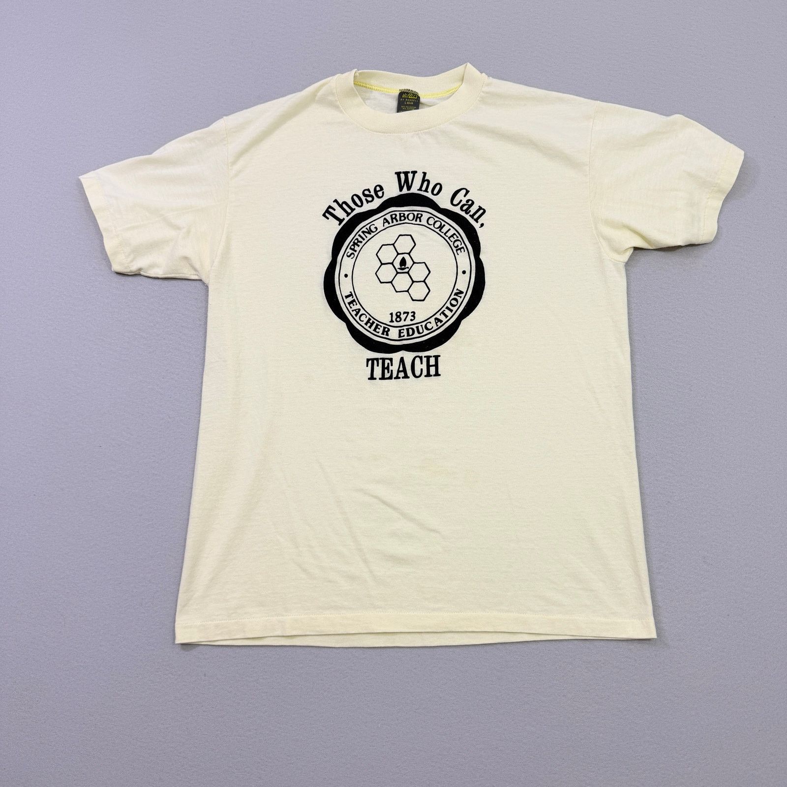 Vintage Vintage Jerzees Spring Arbor College Shirt Large Paper Thin Size US L / EU 52-54 / 3 - 2 Thumbnail