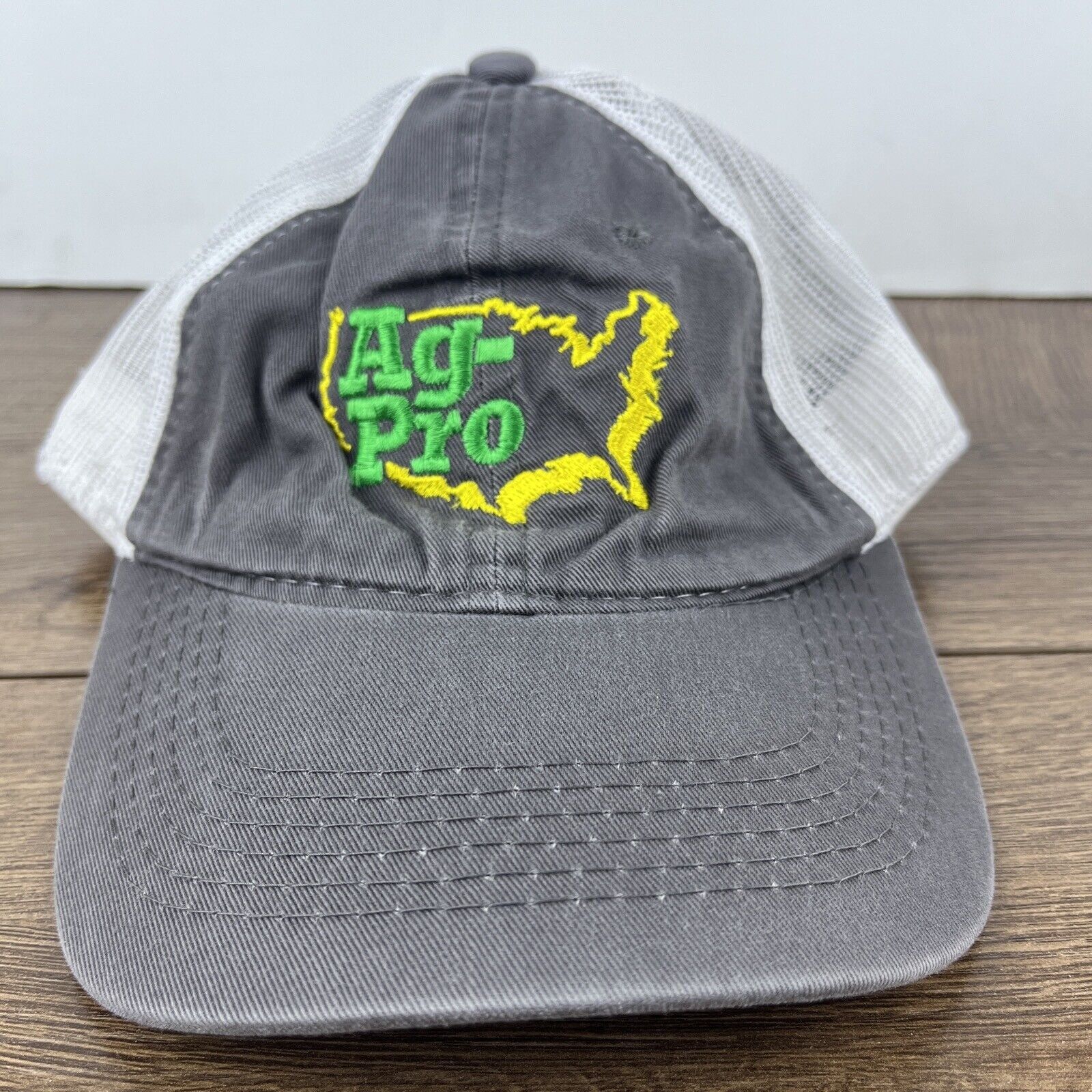 Other AG-Pro Hat Ag Pro Gray Hat Adjustable Adult Size Hat Gray Ca Size ONE SIZE - 3 Thumbnail