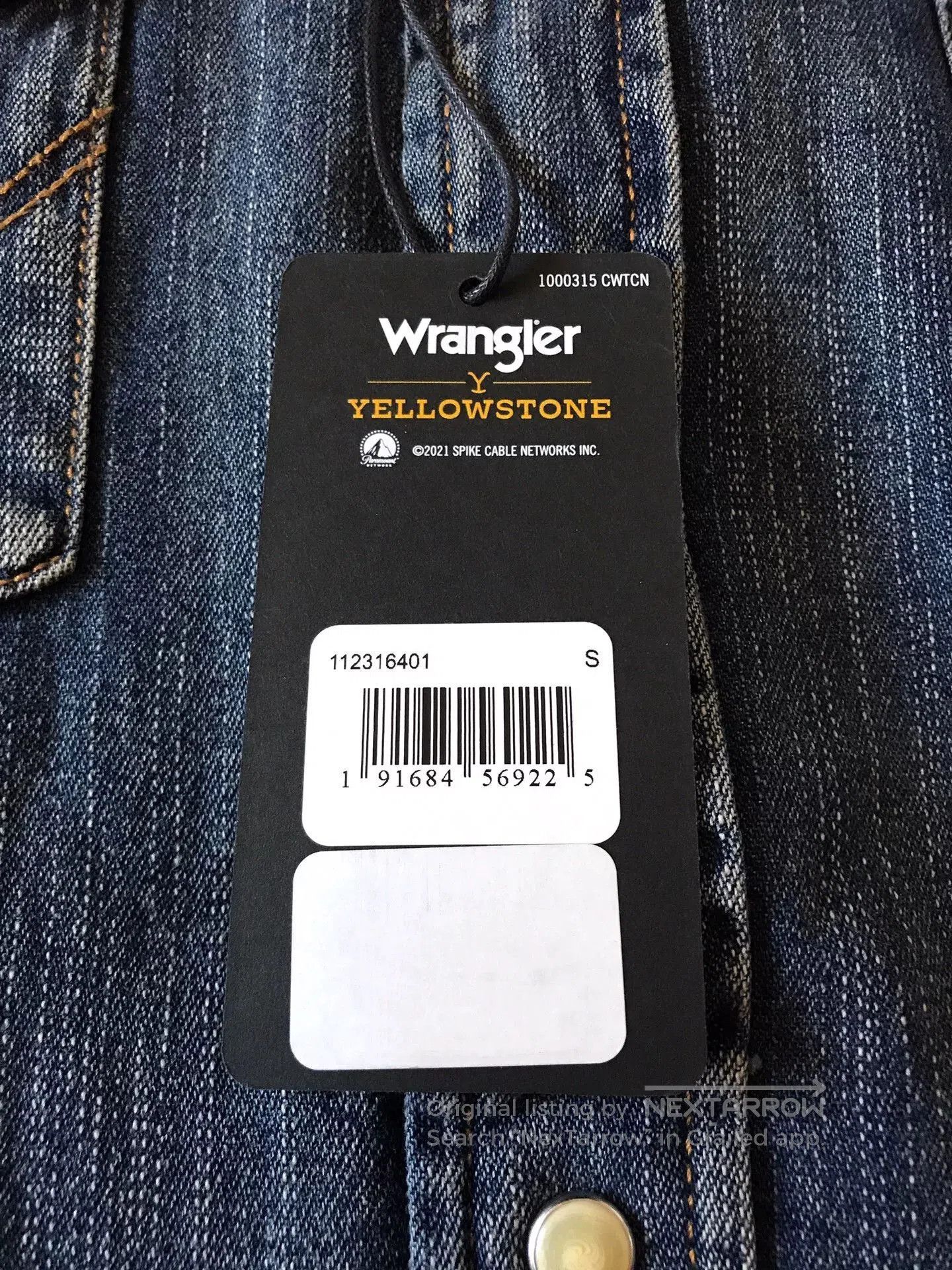 Wrangler Wrangler x Yellowstone Western Denim Shirt. Size US S / EU 44-46 / 1 - 8 Thumbnail