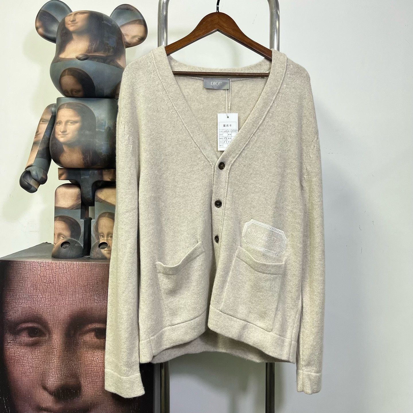 Dior Dior Cashmere Logo Patch Knit Cardigan XXL Size US XXL / EU 58 / 5 - 1 Thumbnail