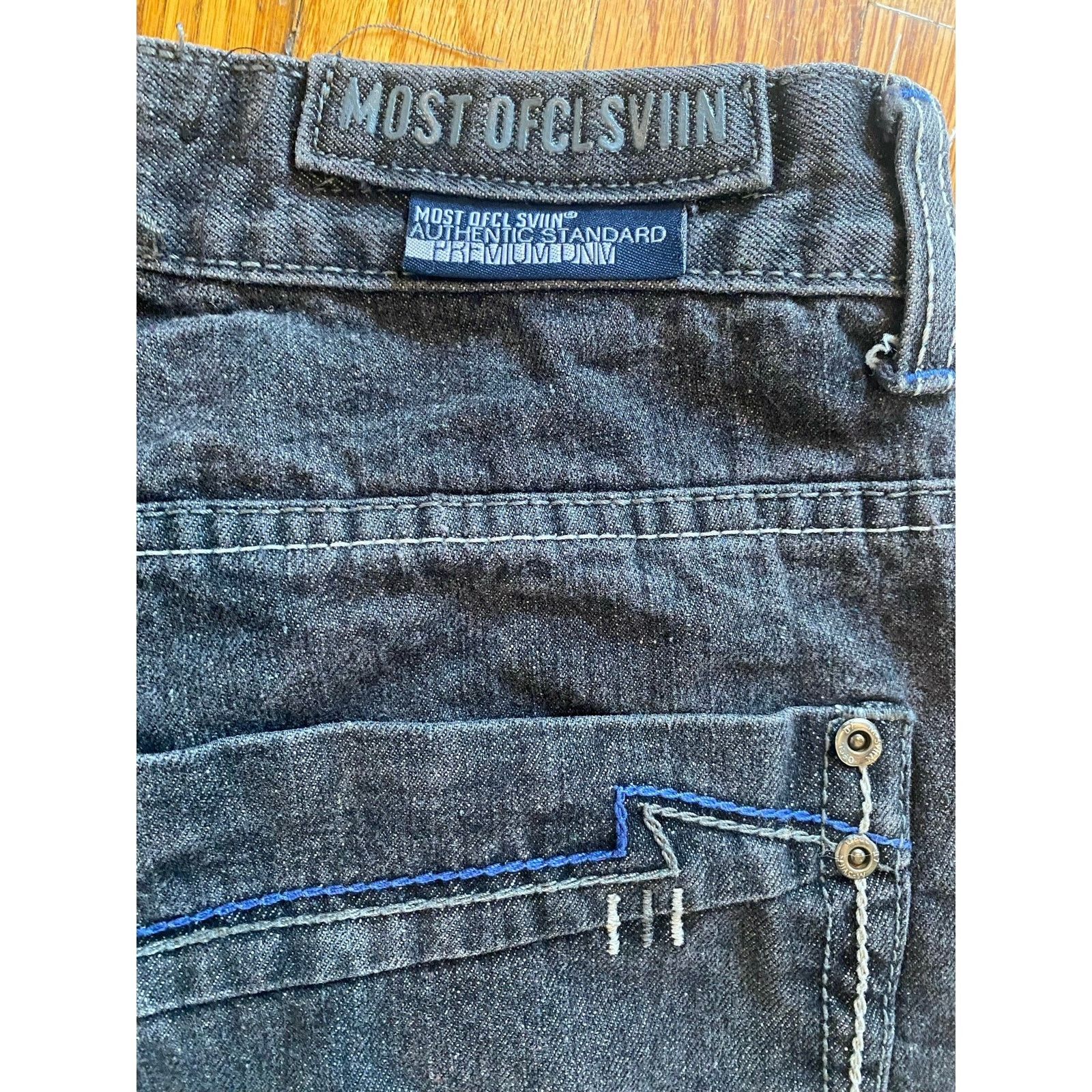 Vintage Most official 7 black baggy jorts jnco girbaud 2000s y2k 34 Size US 34 / EU 50 - 5 Thumbnail
