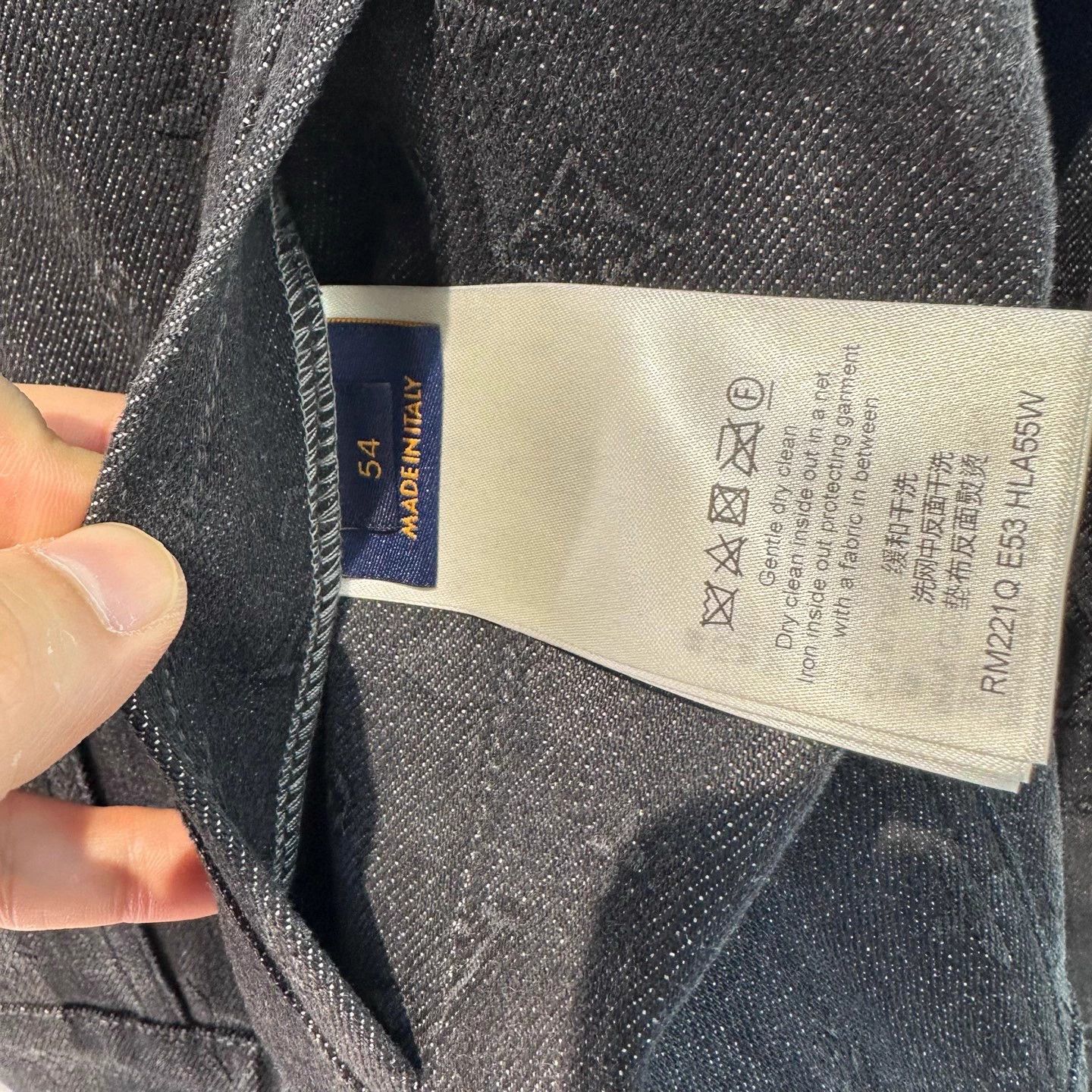 Louis Vuitton Louis Vuitton Gray Monogram Eclipse Denim Jacket 54 Size US L / EU 52-54 / 3 - 5 Thumbnail