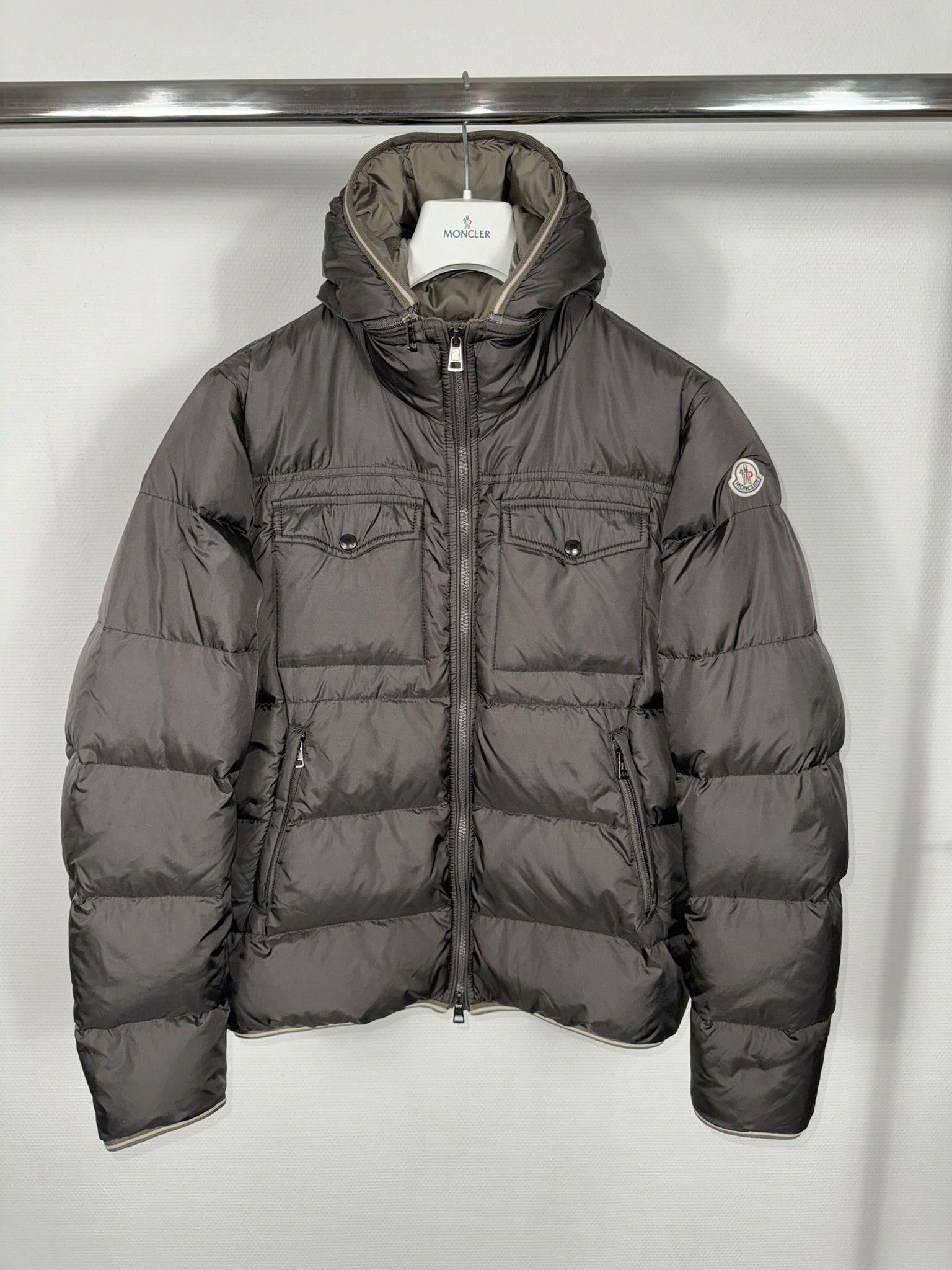 Moncler Moncler jacket Thomas size 3 grey Grailed