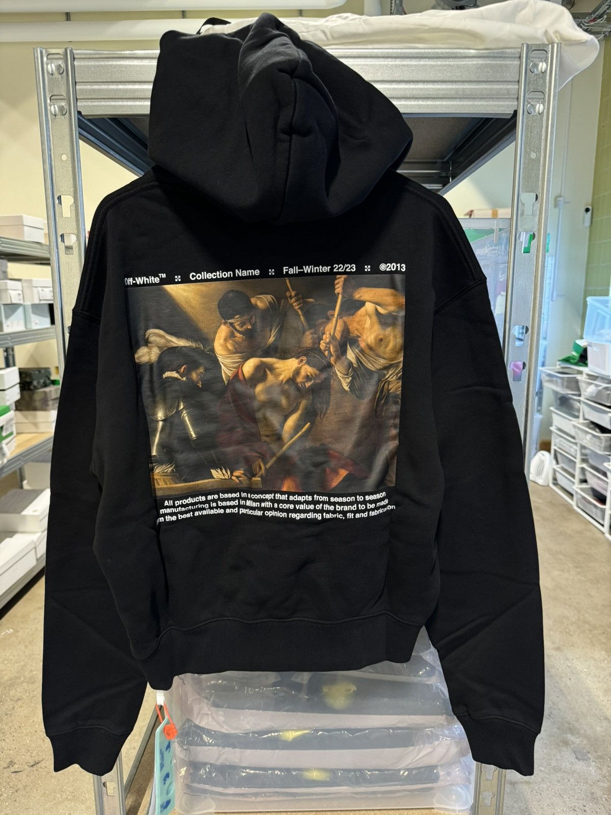 Off white champion hoodie 2013 best sale