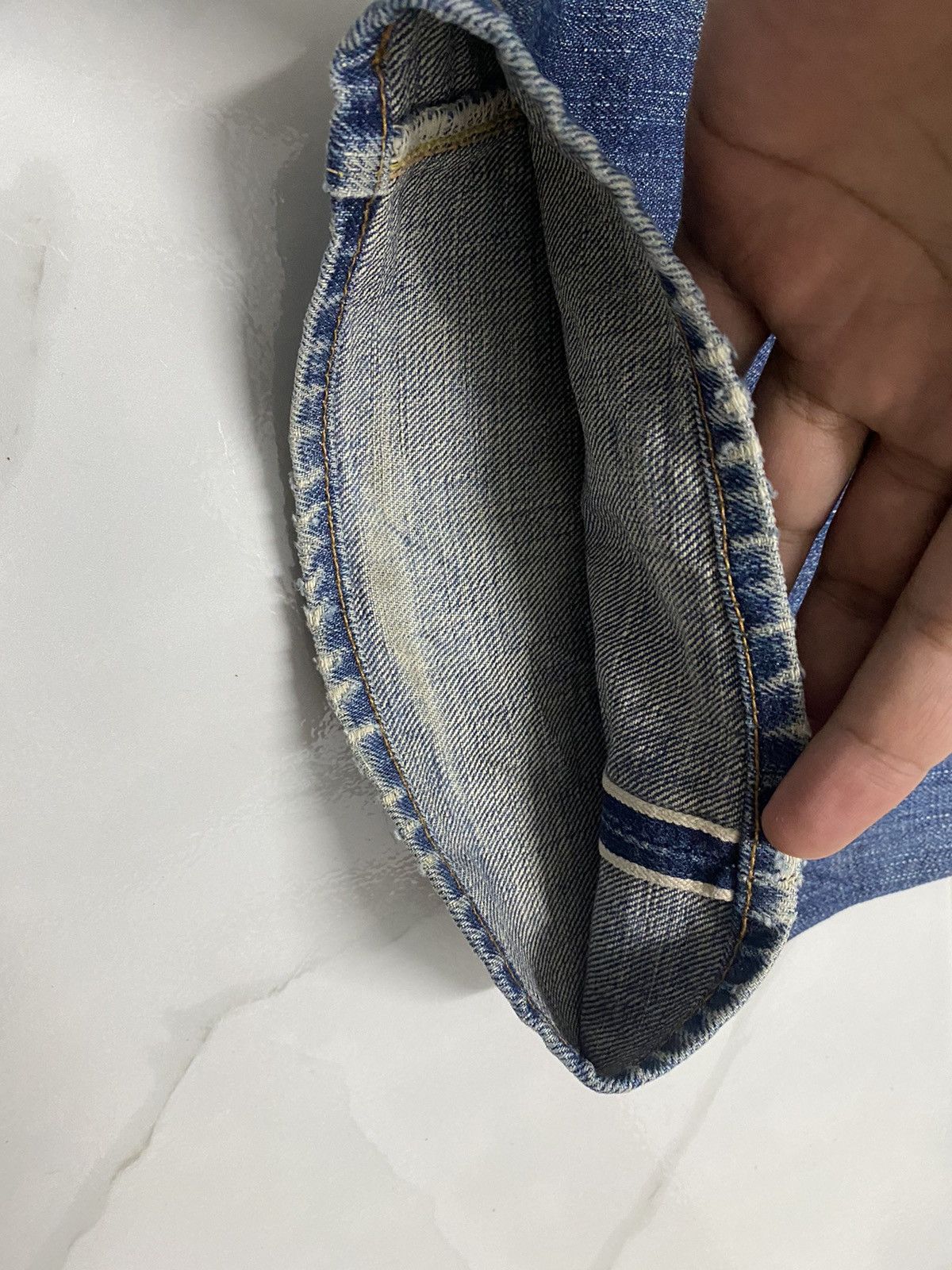 Full Count & Co. Vintage Full Count Co Hidden Rivet Selvedge Jeans Size US 34 / EU 50 - 5 Thumbnail