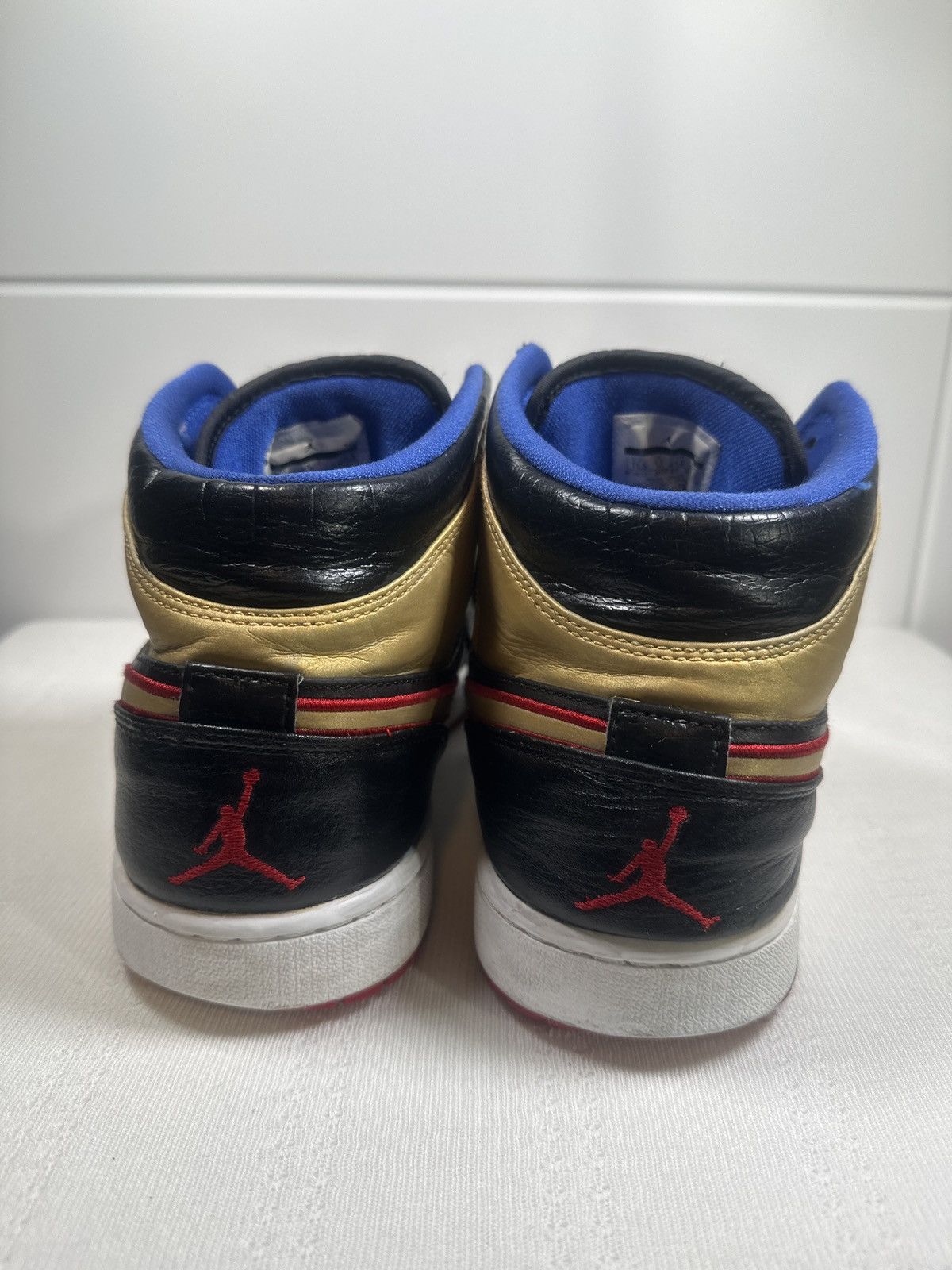 Nike Air Jordan 1 Mid 'Black Gold Red' Size US 11.5 / EU 44-45 - 4 Thumbnail