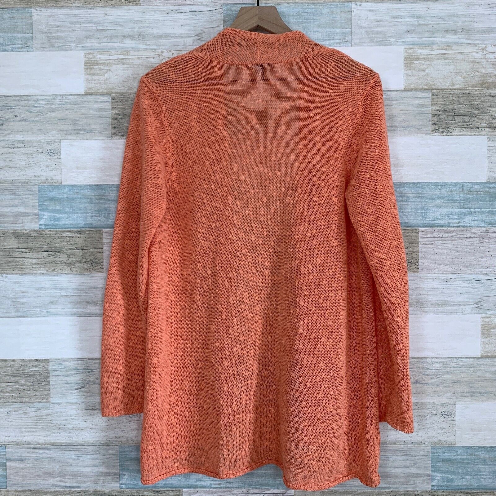 Eileen Fisher Eileen Fisher Organic Linen Melange Cardigan Orange Open S Size S / US 4 / IT 40 - 3 Thumbnail