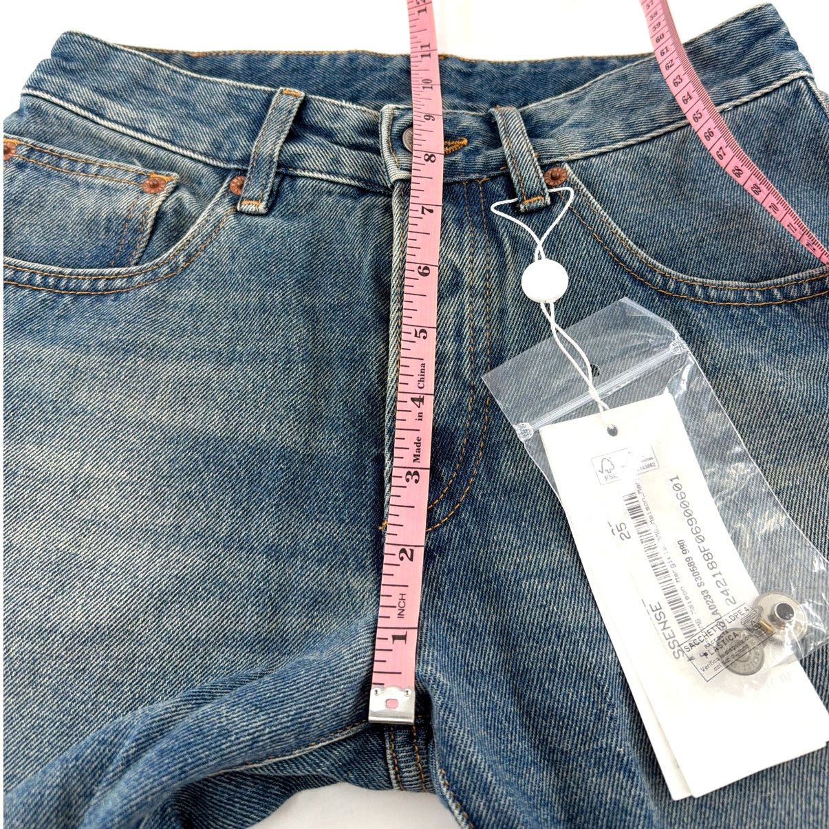 Maison Margiela MM6 Maison Margiela Blue Mid-Rise Straight Jeans Size 25 Size 33" - 9 Thumbnail