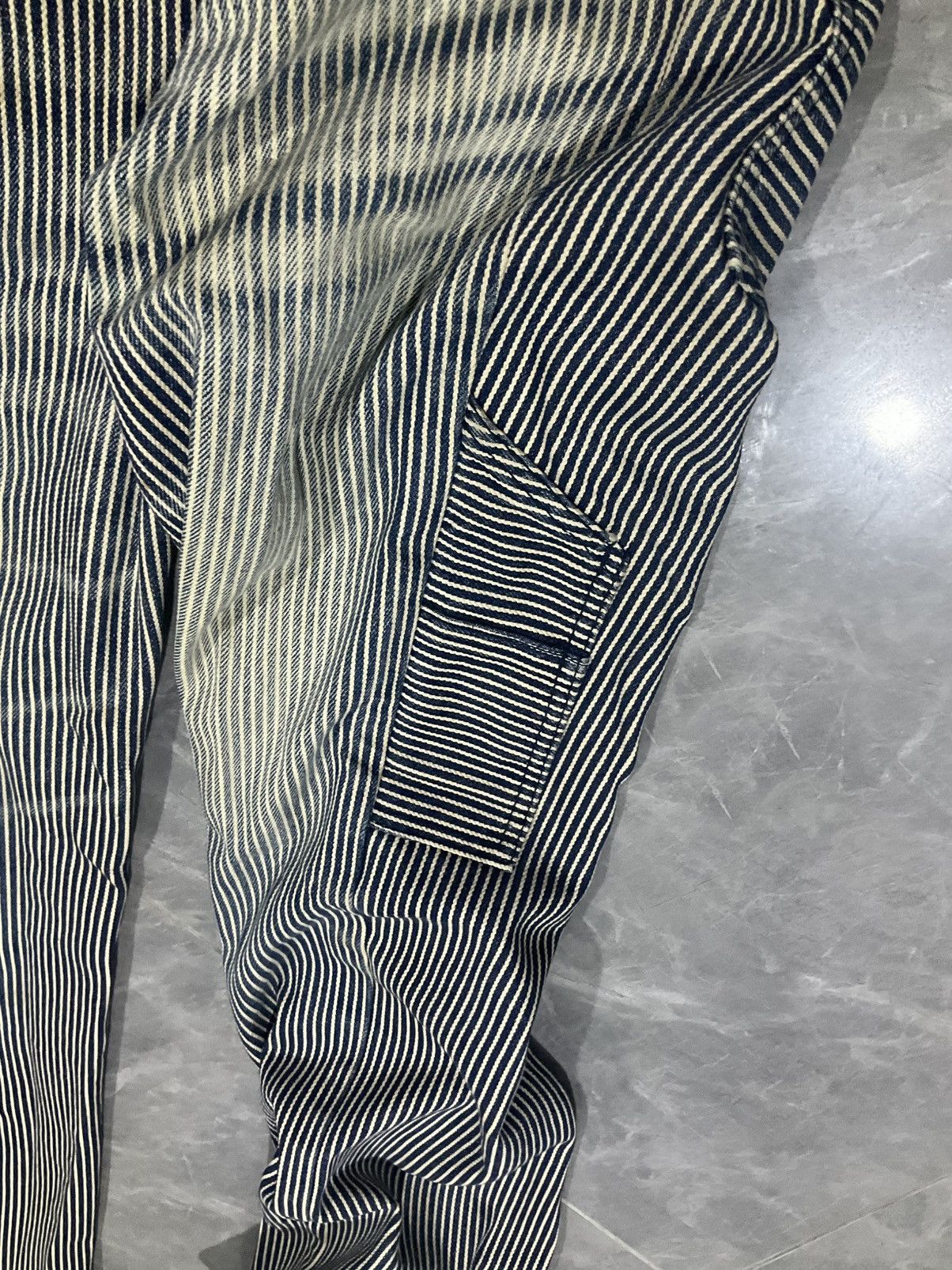 ABAHOUSE × Japanese Brand Vintage Hickory Striped Jeans Size US 31 - 4 Thumbnail