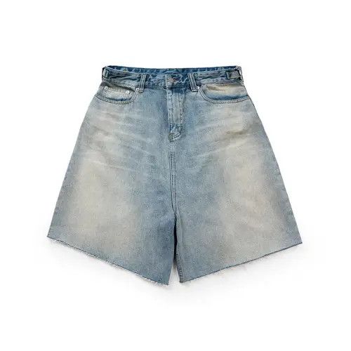 Japanese Brand Kahara x Hatsu Street washed hip hop skateboard denim shorts Size US 34 / EU 50 - 4 Thumbnail