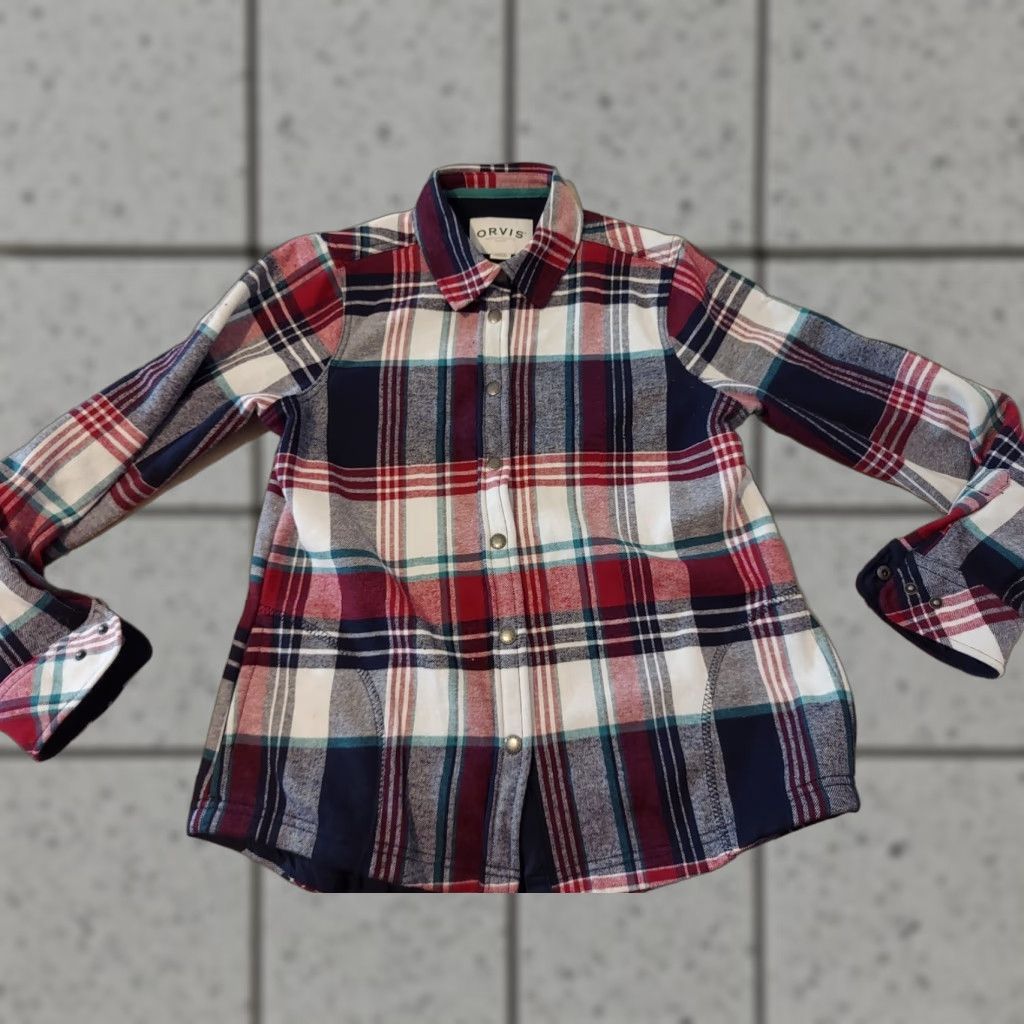 Orvis Orvis Shacket Jacket S Small Plaid Navy Blue Red Cotton 3-in-1 Mens Womens Boys Girls Product Category: Shirt? Size US S / EU 44-46 / 1 - 1 Thumbnail
