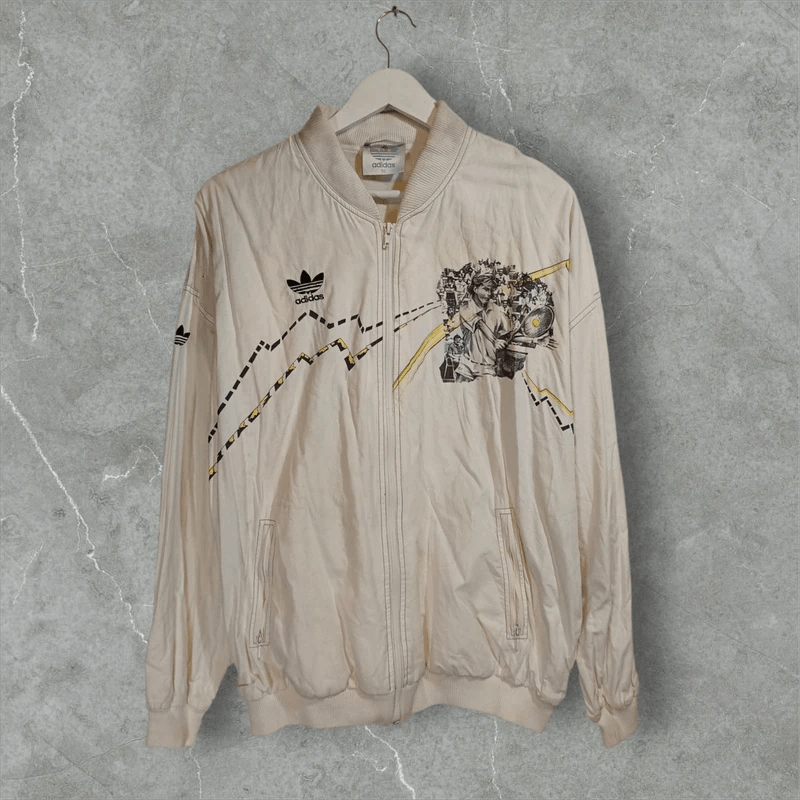 Adidas Vintage 80s-90s Adidas Stefan Edberg tournament rare jacket Size US L / EU 52-54 / 3 - 1 Thumbnail