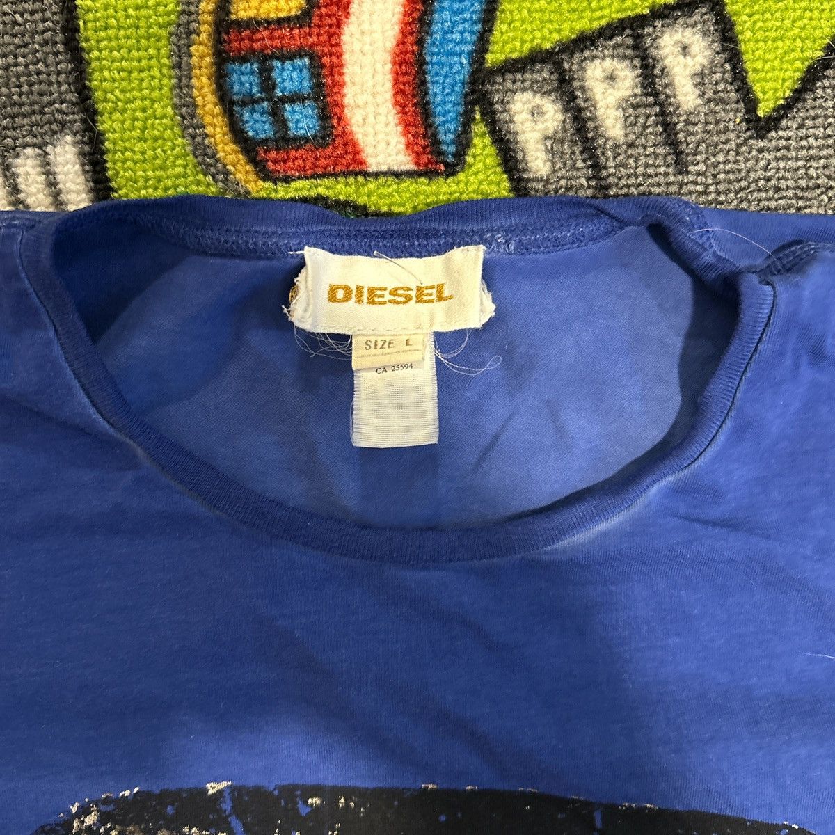 Diesel × Vintage Vintage single stitch blue Diesel graphic tee Size US L / EU 52-54 / 3 - 2 Thumbnail