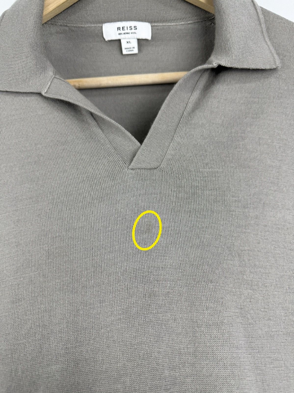 Reiss 🇬🇧 Reiss Luxury 100% Merino Wool Sweater Polo Long Sleeve Size US XL / EU 56 / 4 - 8 Thumbnail