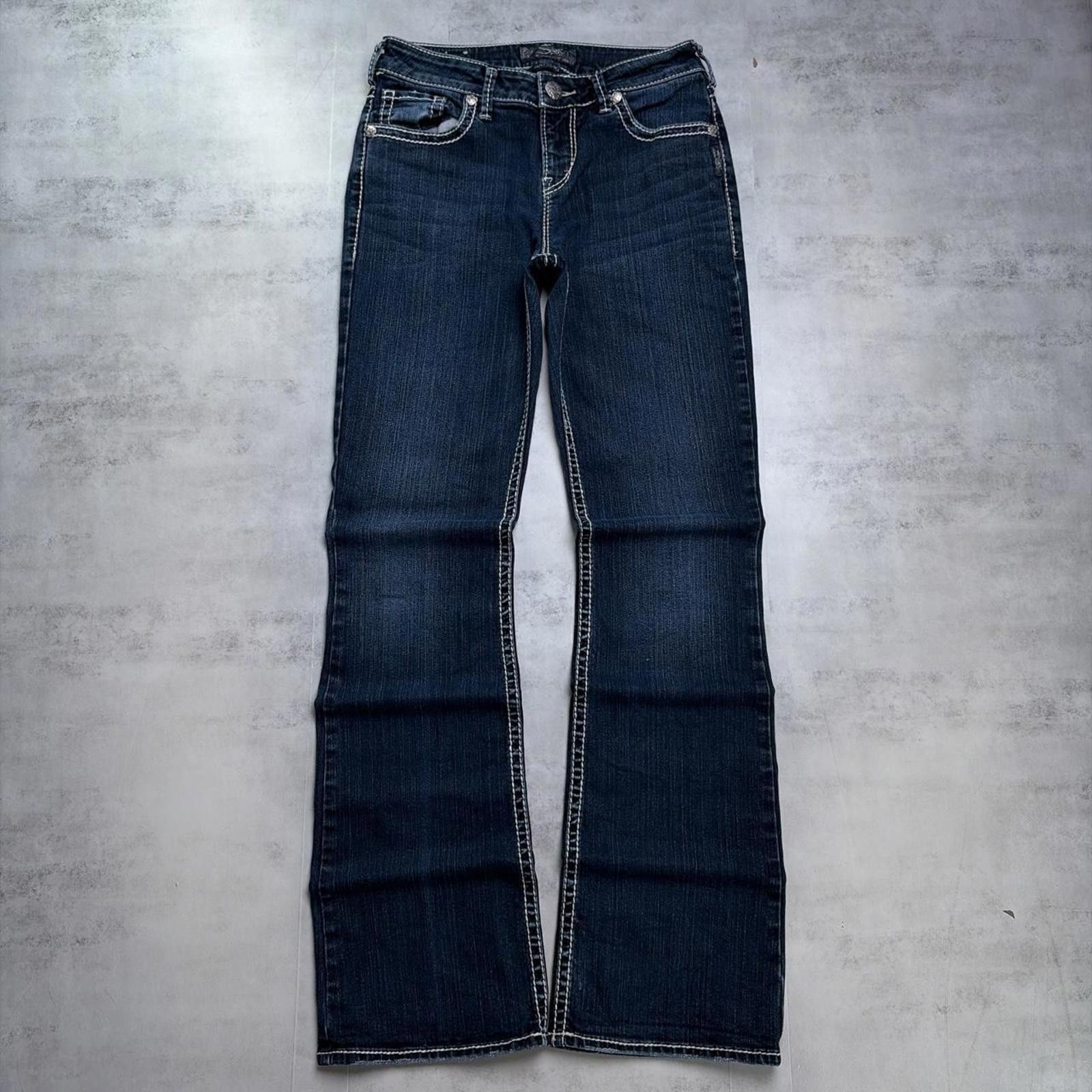 Silver Jeans Co. Y2K Silver Jeans Grunge Natsuki Bootcut Denim Jeans Size 28" / US 6 / IT 42 - 2 Thumbnail