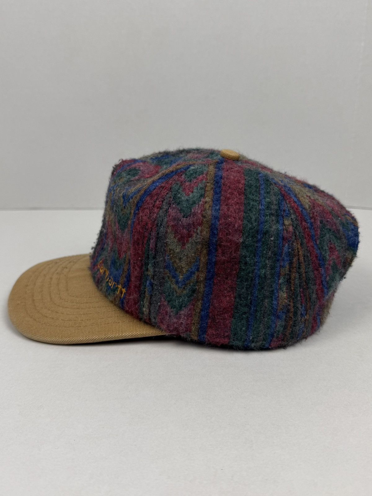 Carhartt Vintage 90s Carhartt Aztec Blanket Southwestern SnapBack Hat Size ONE SIZE - 2 Thumbnail
