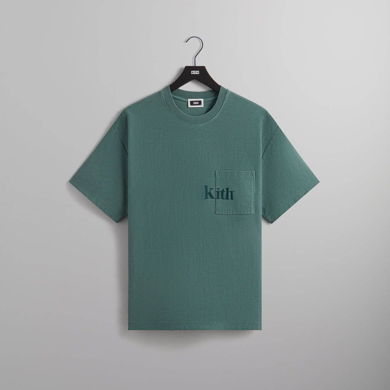 image of Kith Short Sleeve Quinn Tee T-Shirt In Rhythm Ph Ss24 in Green, Men's (Size 2XL)