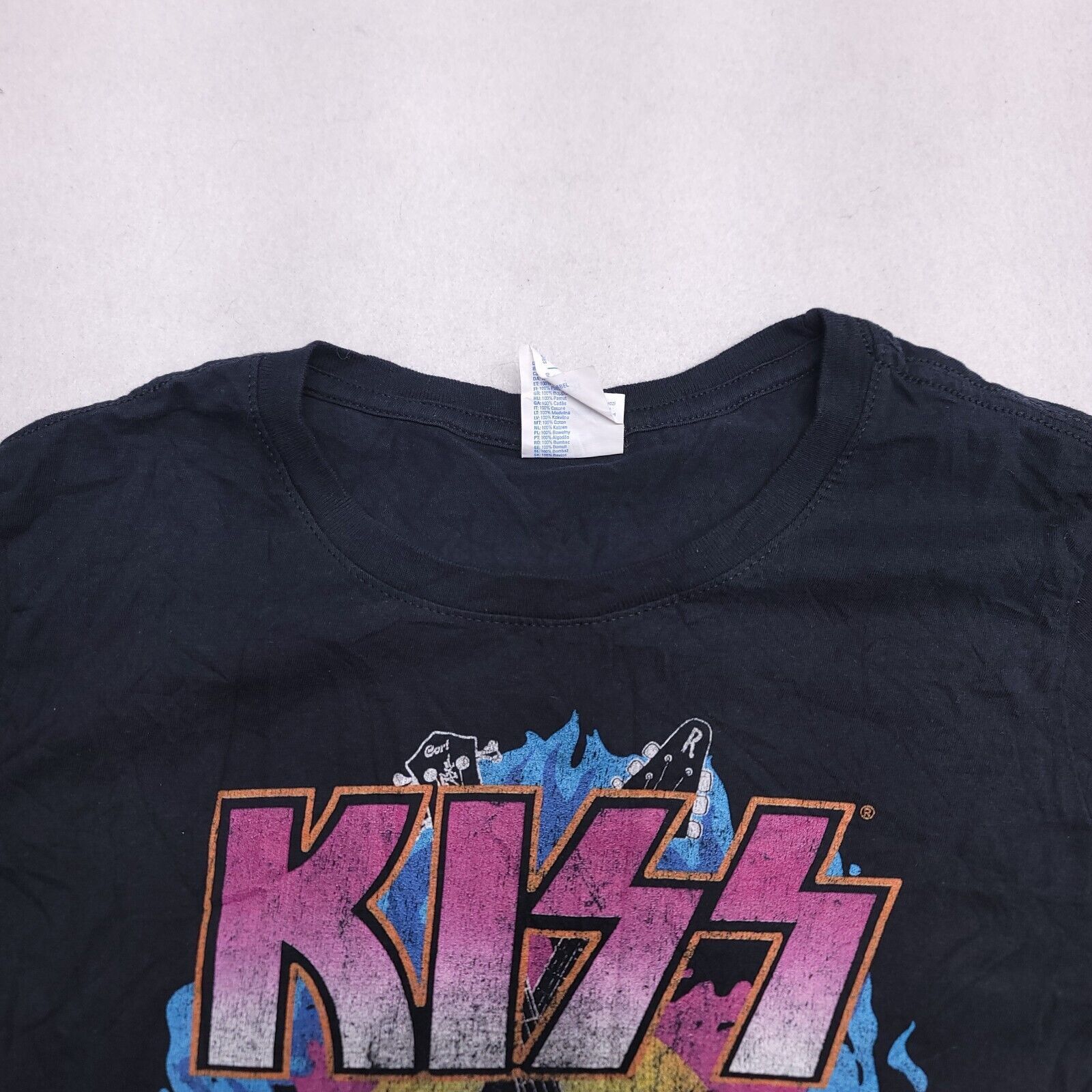 KISS Kiss Casual Pullover Graphic T Shirt Womens Size Small Black Size S / US 4 / IT 40 - 1 Thumbnail