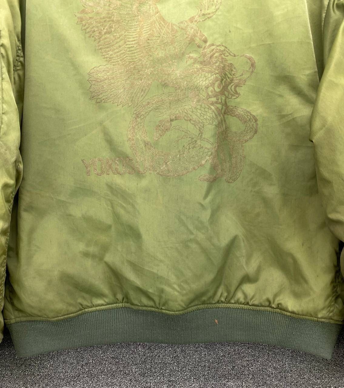 Japanese Brand Vintage Yokosuka Japan Eagle Printed Sukajan Bomber Jacket Size US L / EU 52-54 / 3 - 6 Thumbnail