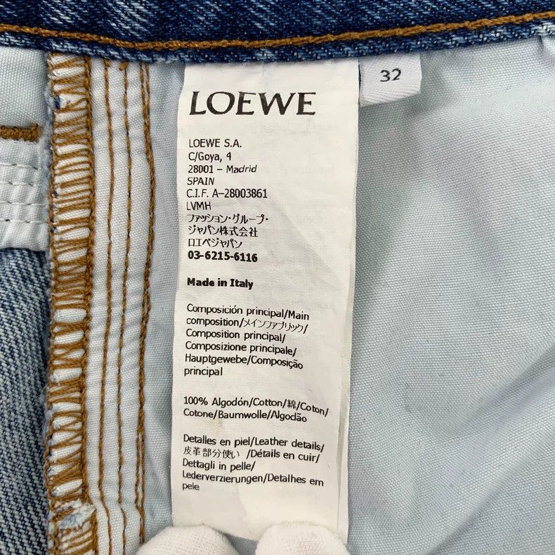 Loewe Loewe size32 Blue logo embroidered cotton casual straight l Size 42" / US 20 - 7 Thumbnail