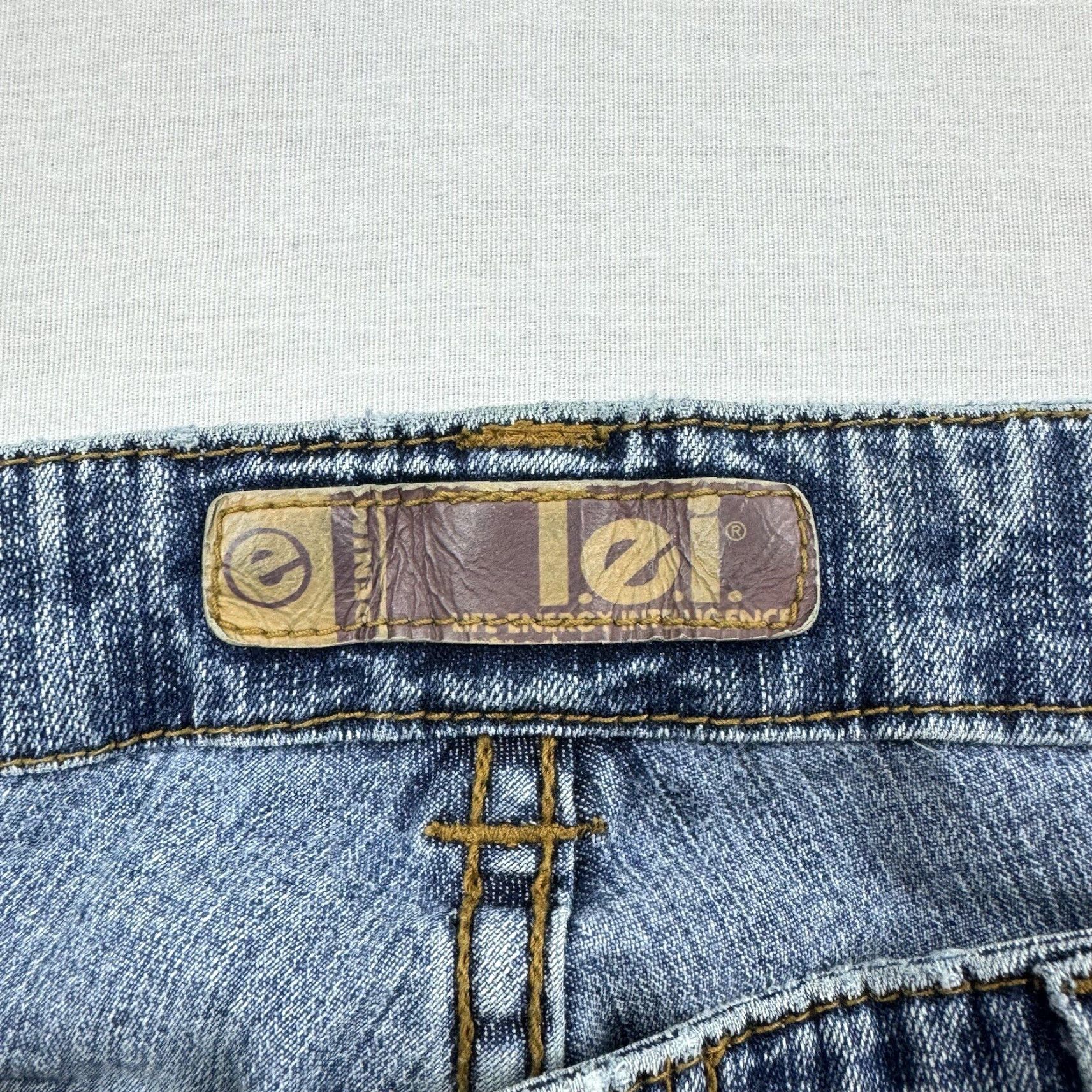 Vintage VINTAGE LEI Jeans Womens 11 Blue Flared Hipster Y2K Low Waist 2000s Jeans Girls Womens Size 32" / US 10 / IT 46 - 5 Thumbnail