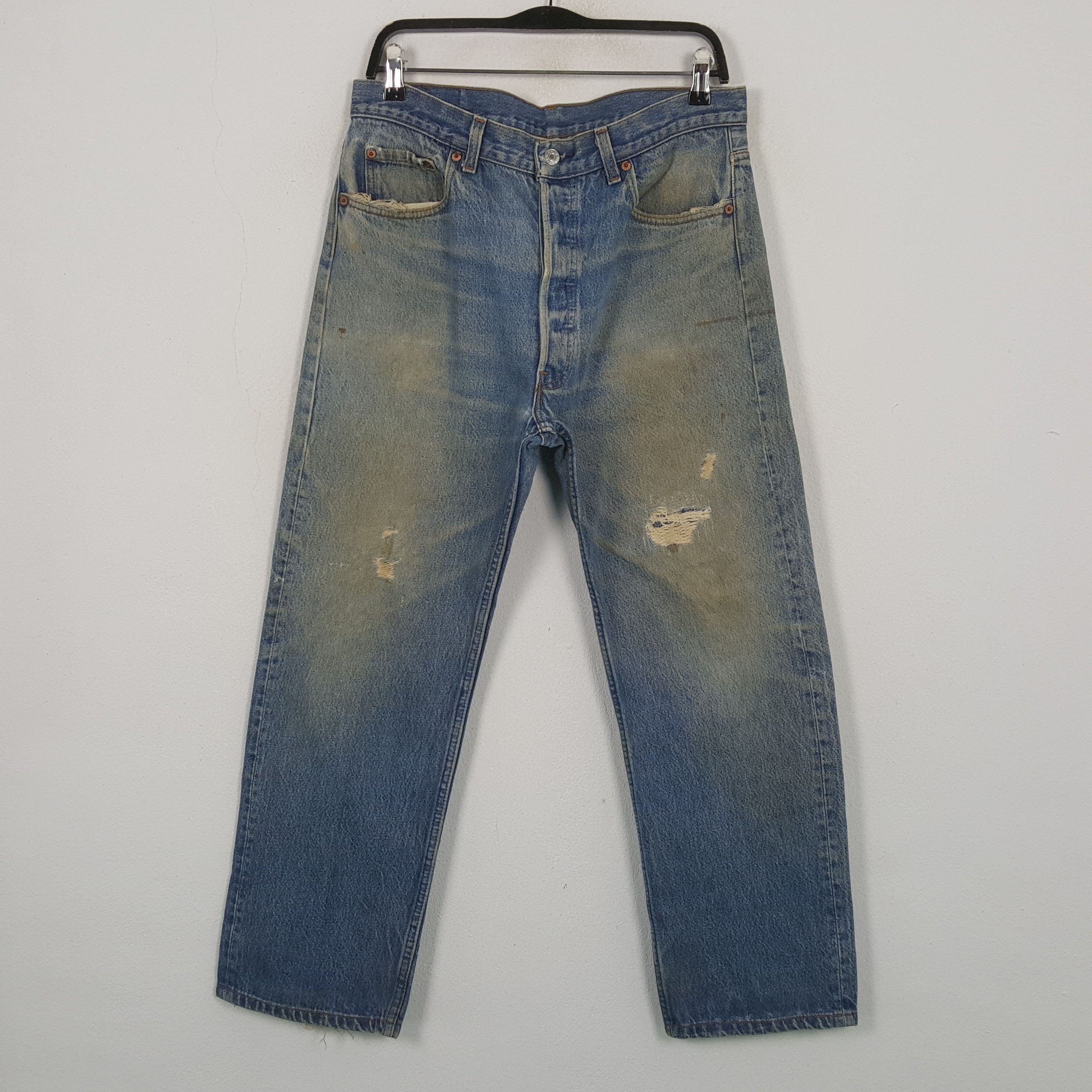 Levis Streetwear Style Distressed Jeans RR9
