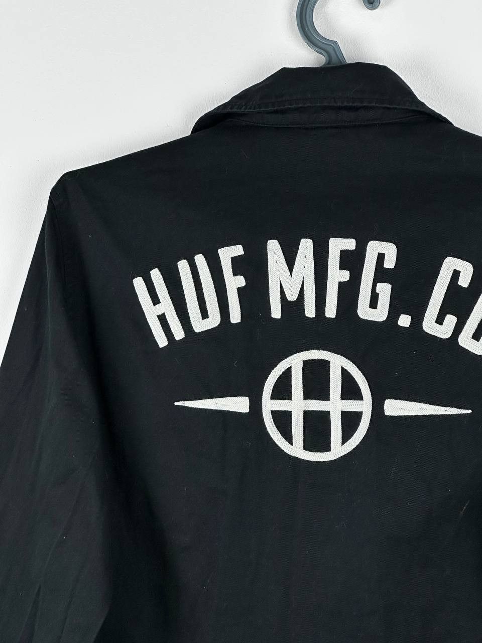 Huf Huf Sample Not For Sale Big Logo Cotton Overshirt Size L Size US L / EU 52-54 / 3 - 10 Thumbnail