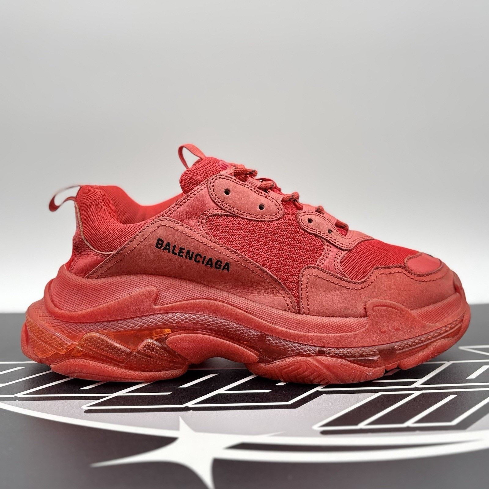 Balenciaga Size 43 (10 US) - Balenciaga Triple S ' Red ' Size US 10 / EU 43 - 2 Thumbnail