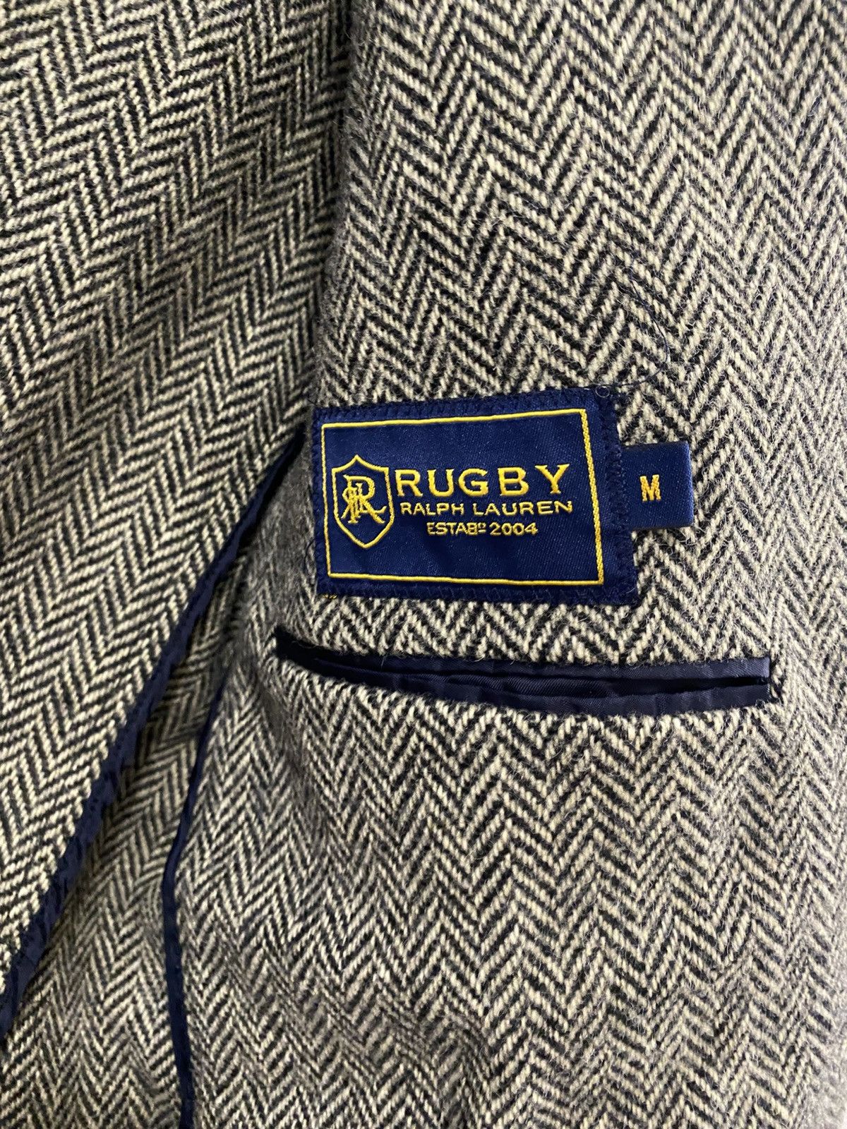 Polo Ralph Lauren Polo Ralph Lauren Rugby Herringbone Tweed Luxury Blazer 48R Size 48R - 3 Thumbnail